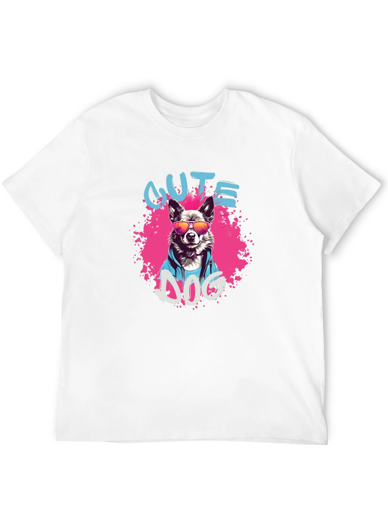 Cool Dog Graphic Tee - Black