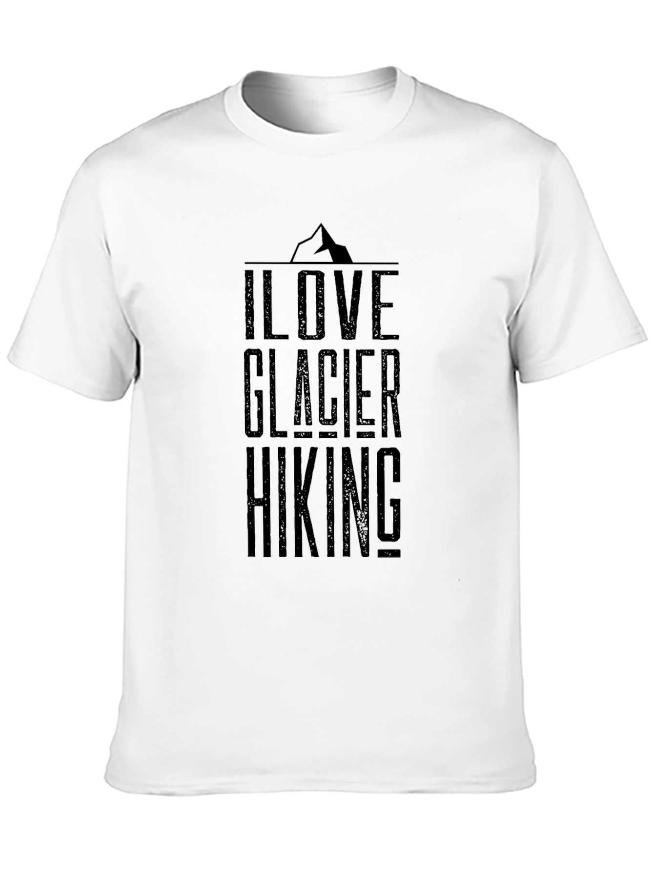 I Love Glacier Hiking Black T-Shirt