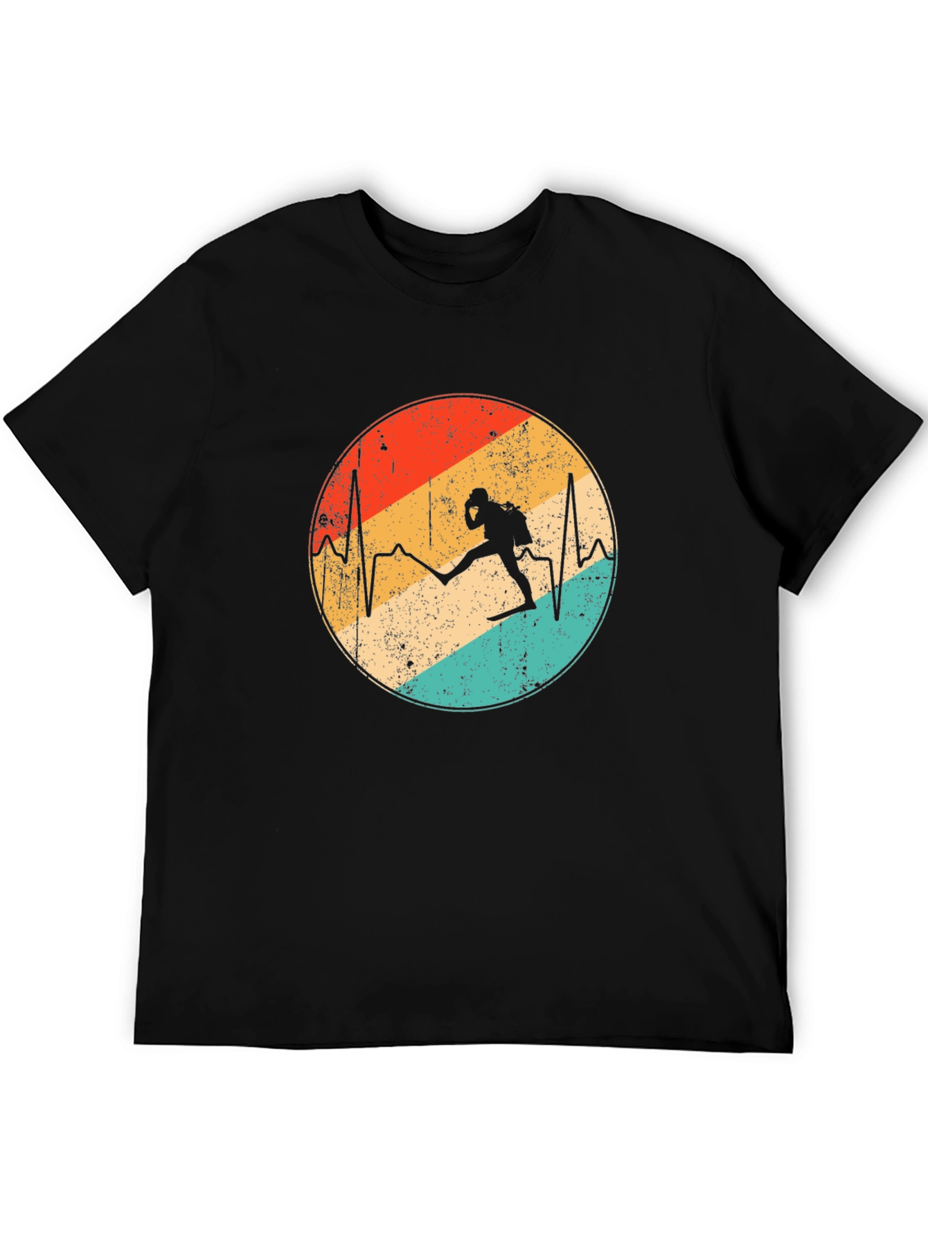 Diver Heartbeat Graphic Tee - Dive into Style!