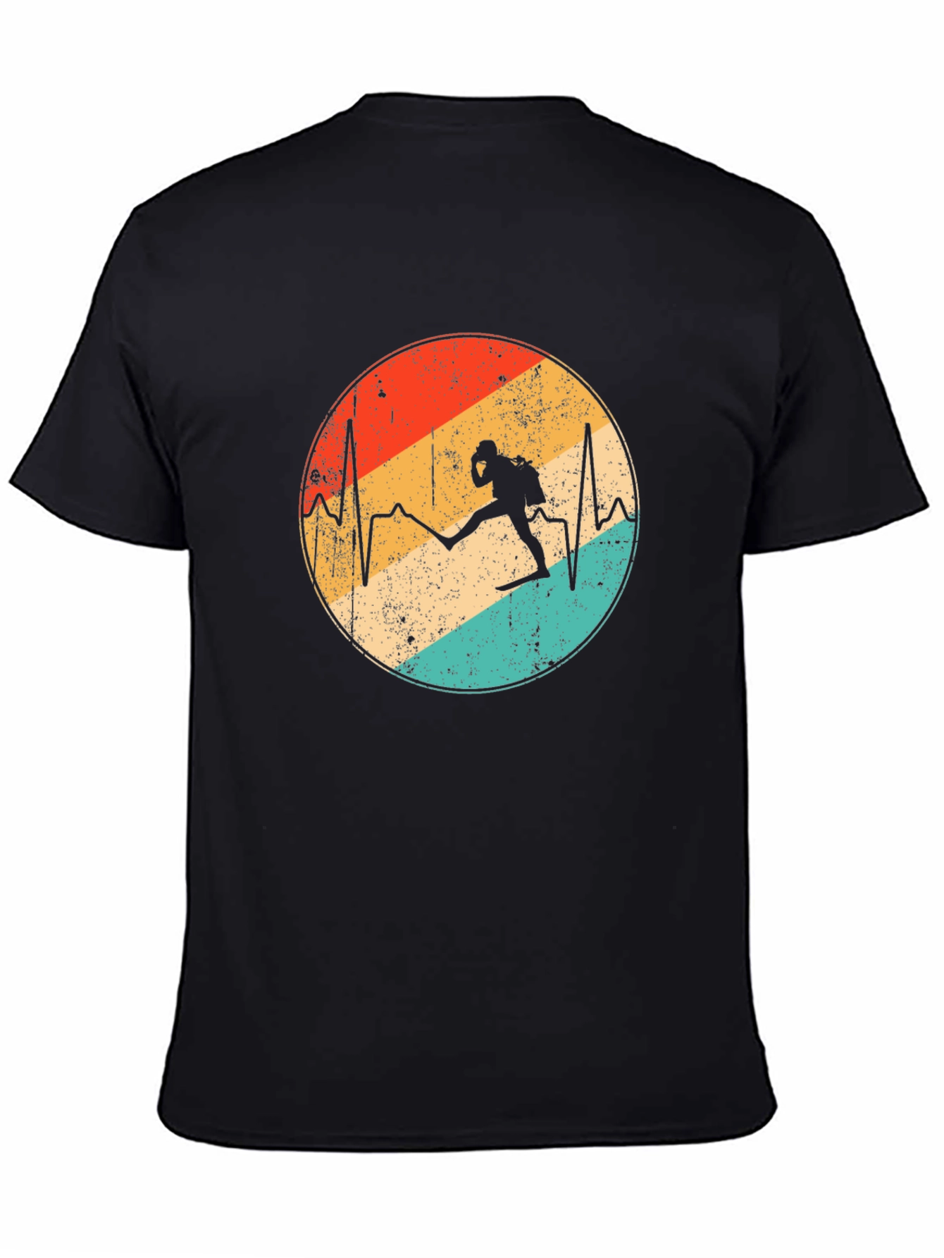 Diver Heartbeat Graphic Tee - Dive into Style!