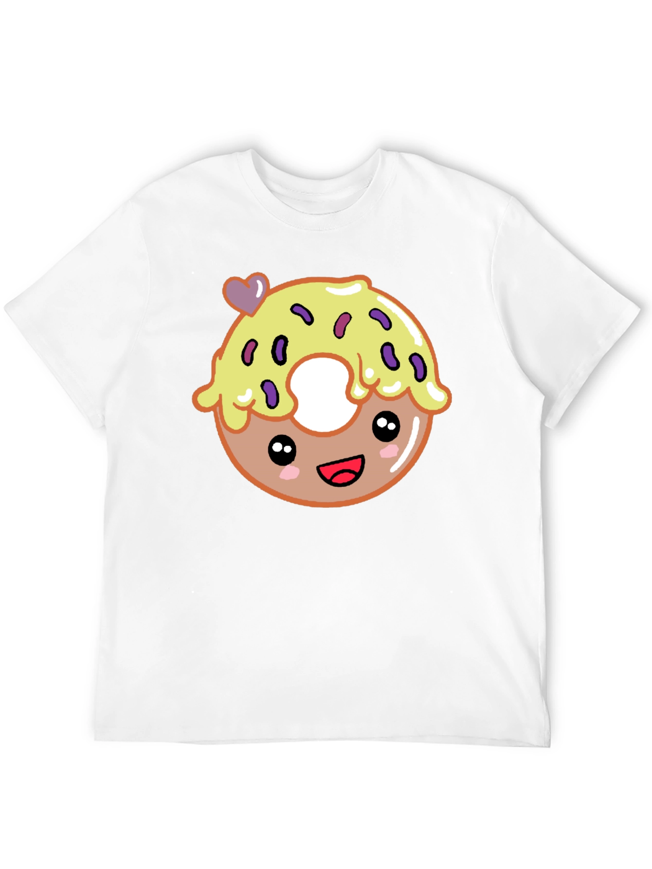 Cute Donut Graphic Tee - Unisex Black T-Shirt