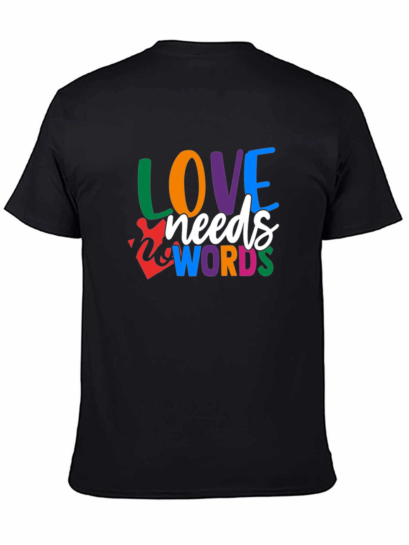 Love Needs Words Autism Awareness T-Shirt