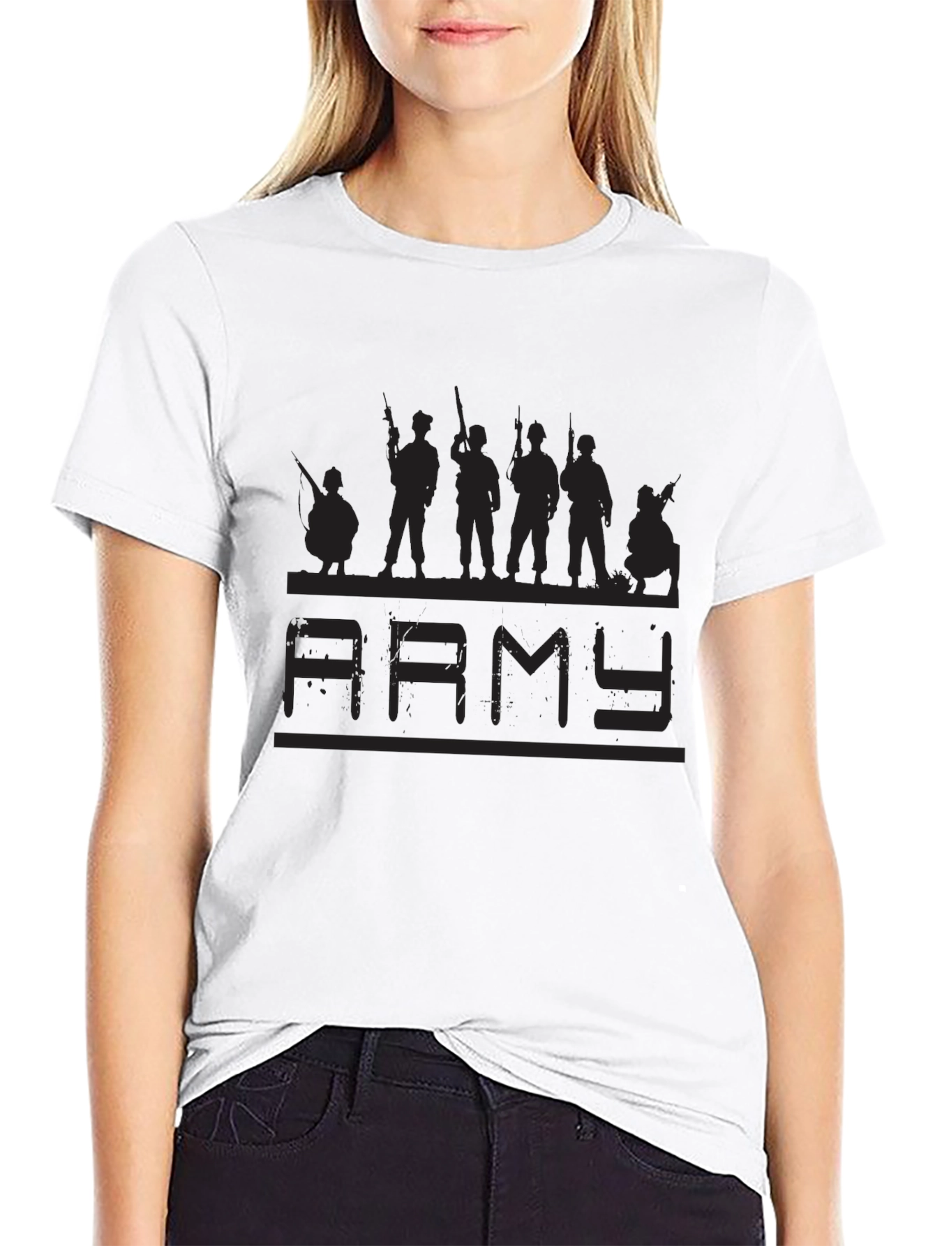 Army Graphic Black T-Shirt