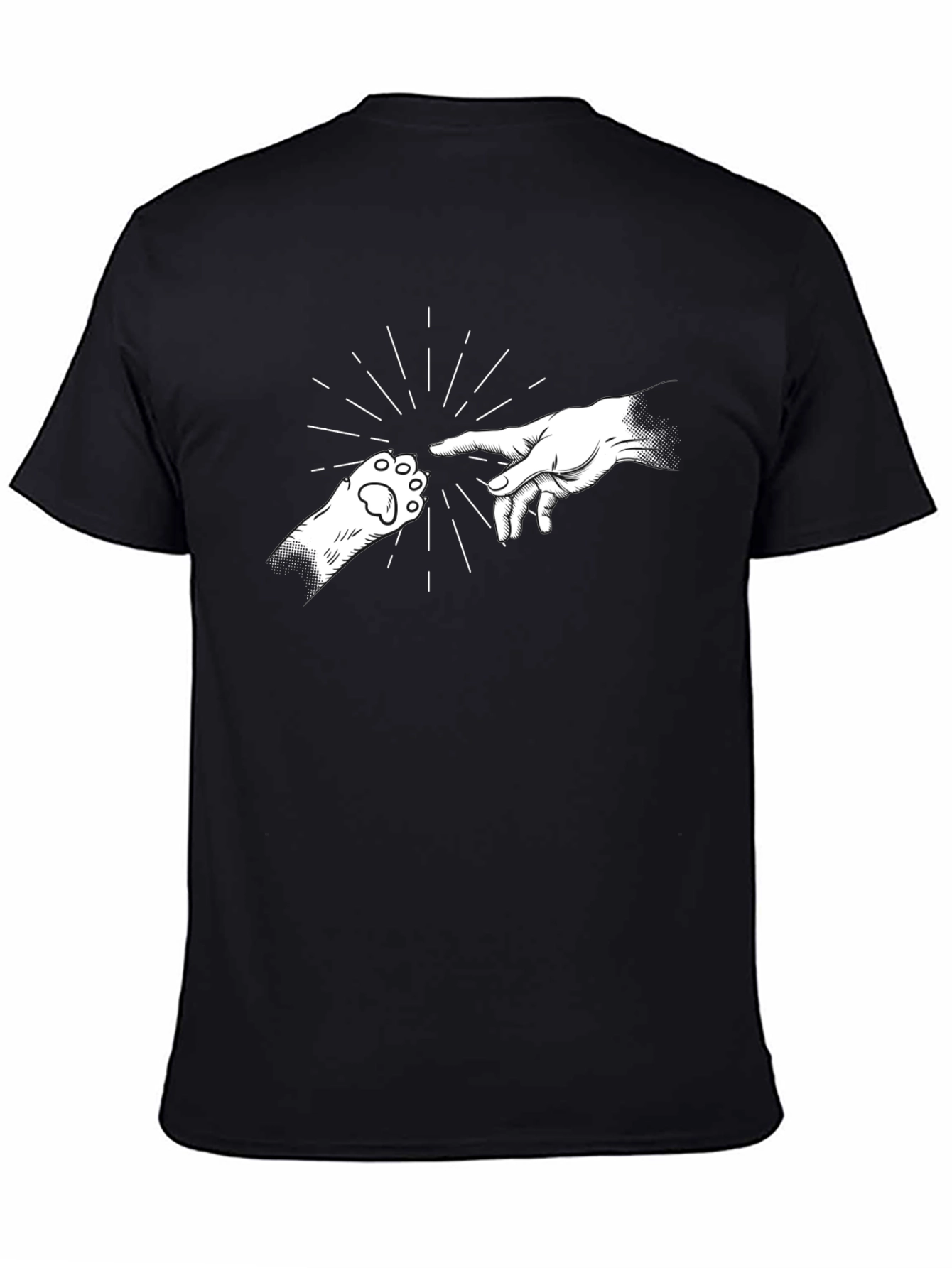 Creation of Cat Black T-Shirt