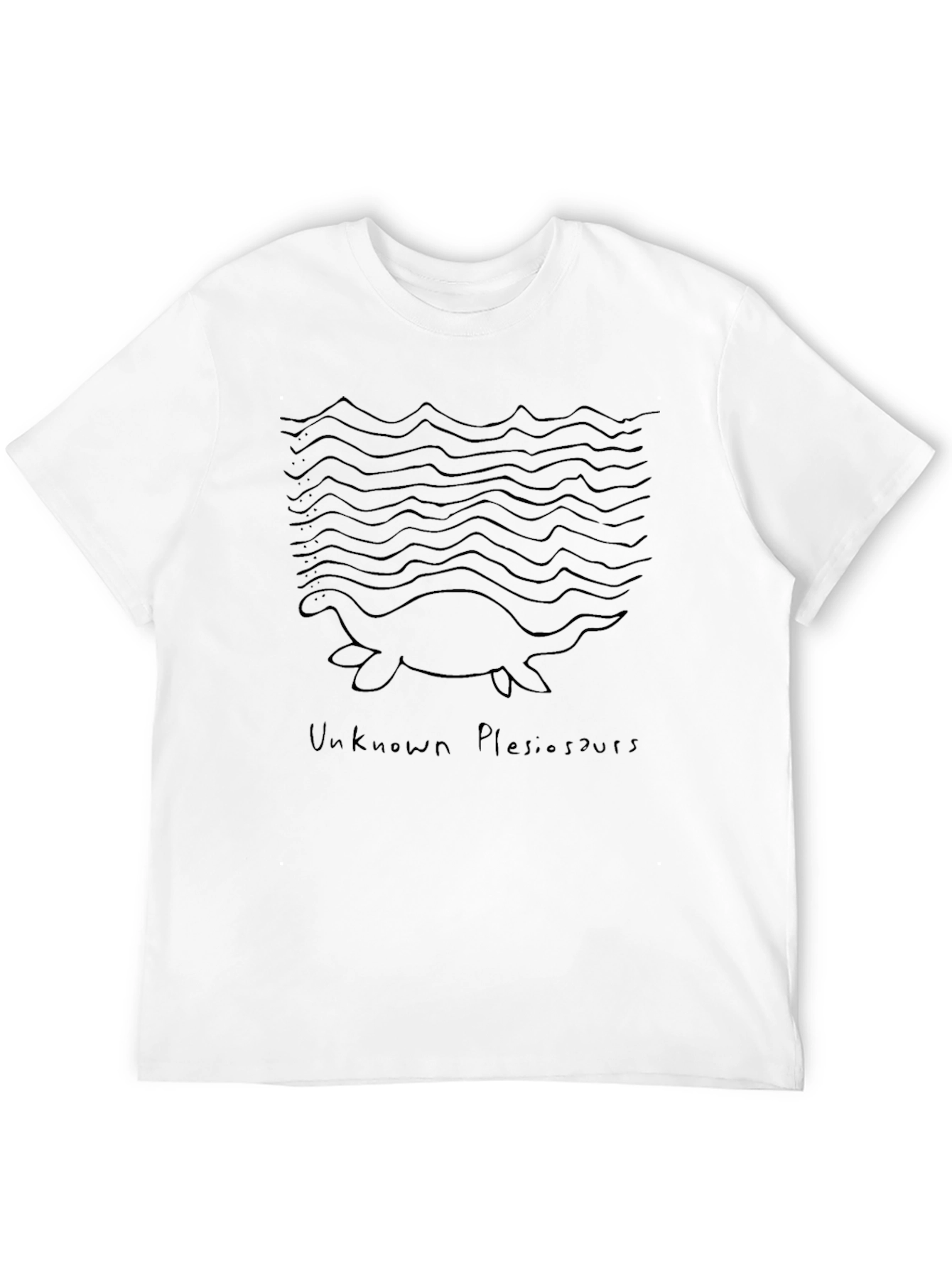 Unknown Plesiosaur Black T-Shirt