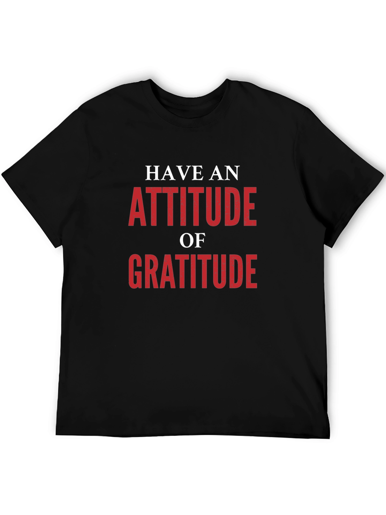 Attitude of Gratitude Graphic Tee - Black