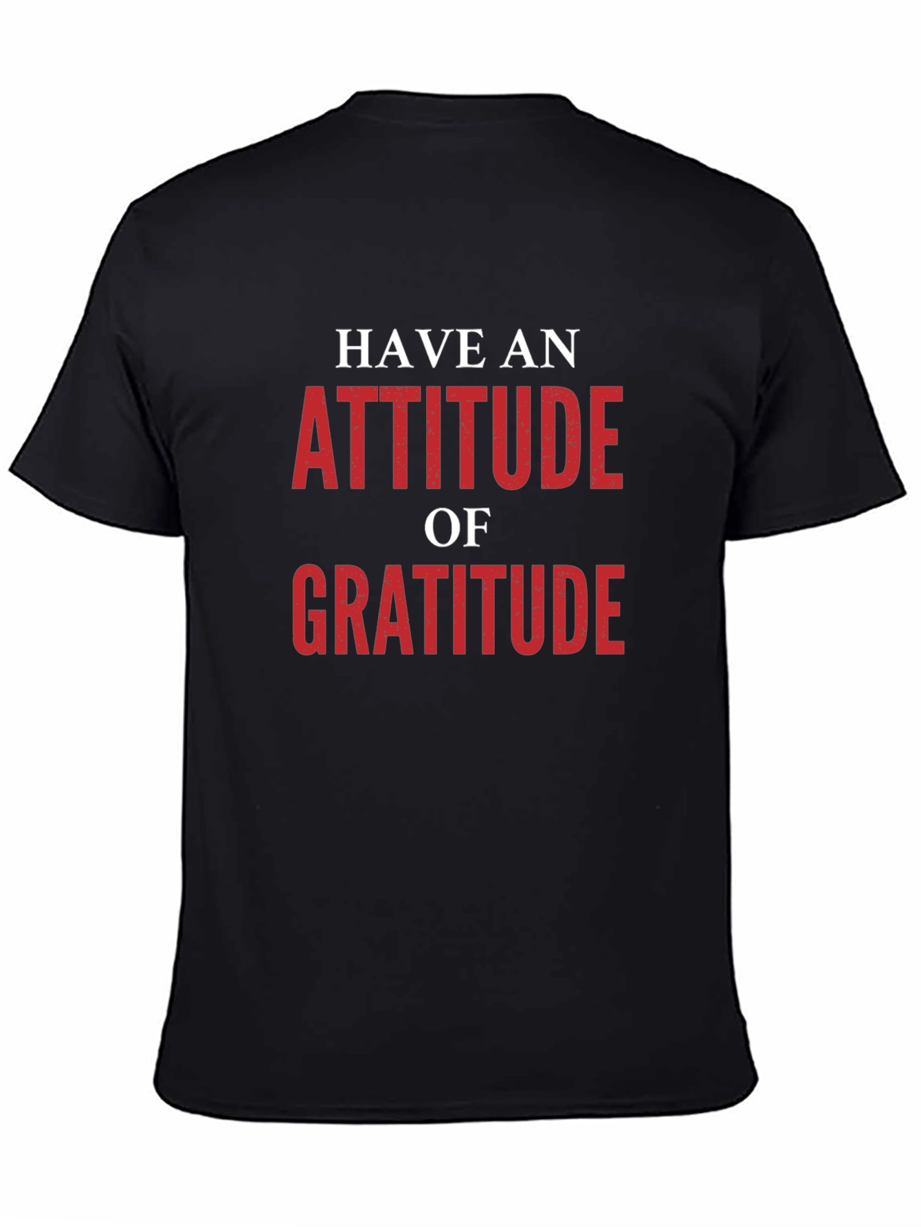 Attitude of Gratitude Graphic Tee - Black