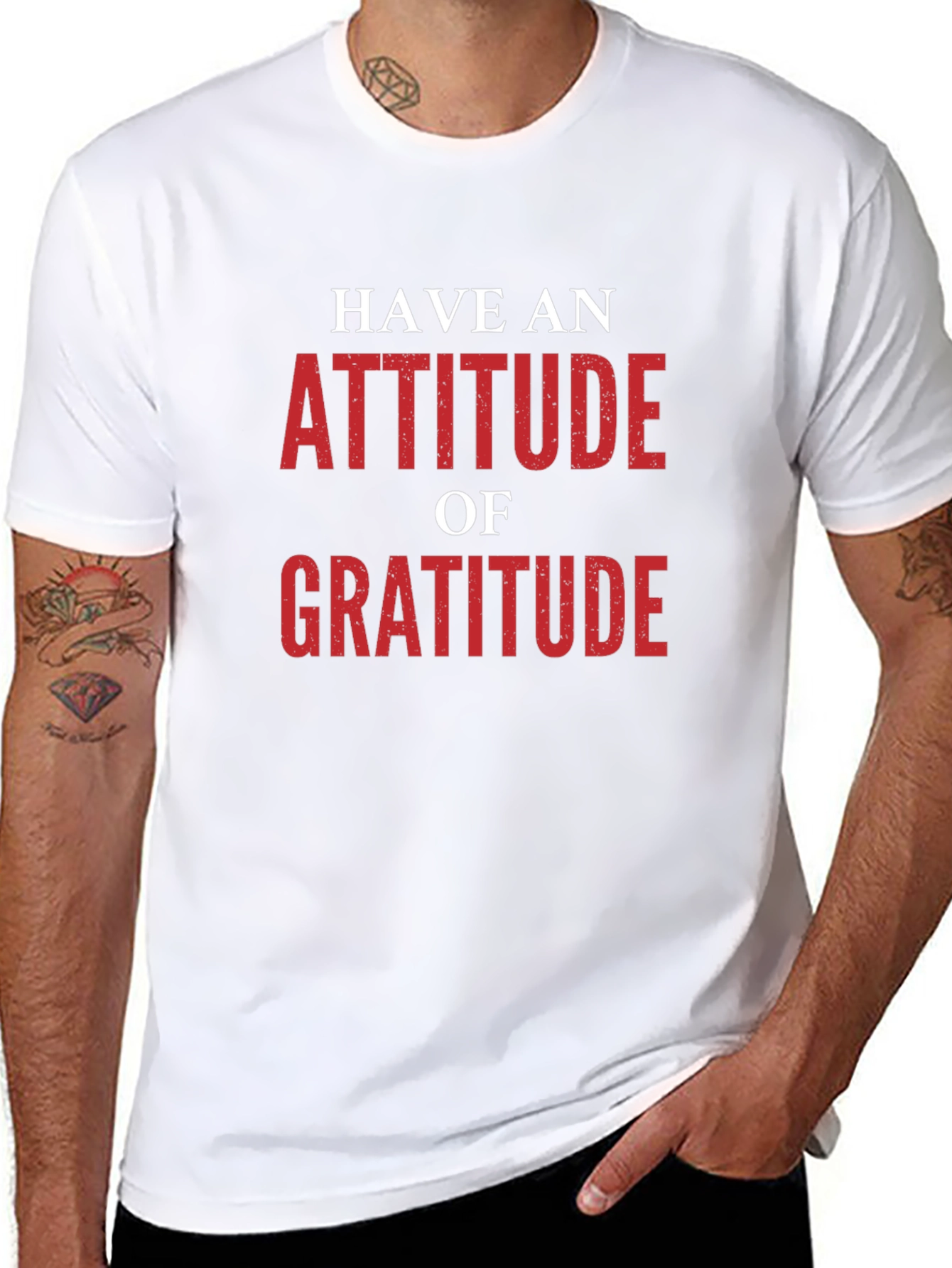 Attitude of Gratitude Graphic Tee - Black