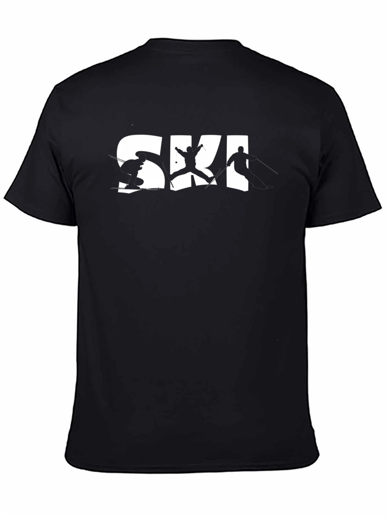 Ski Graphic Black T-Shirt