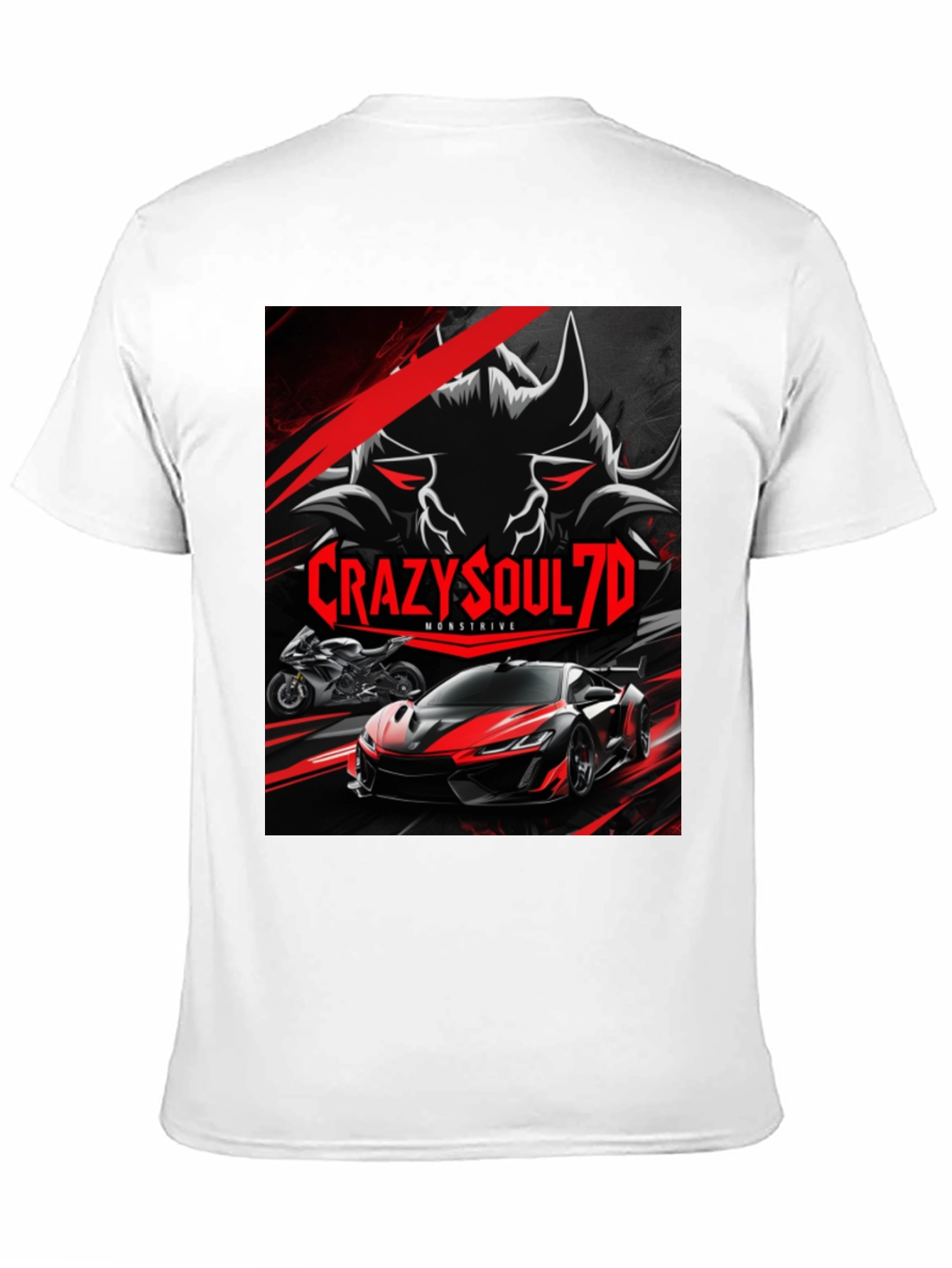 CrazySoul7D Monstrive Graphic T-Shirt
