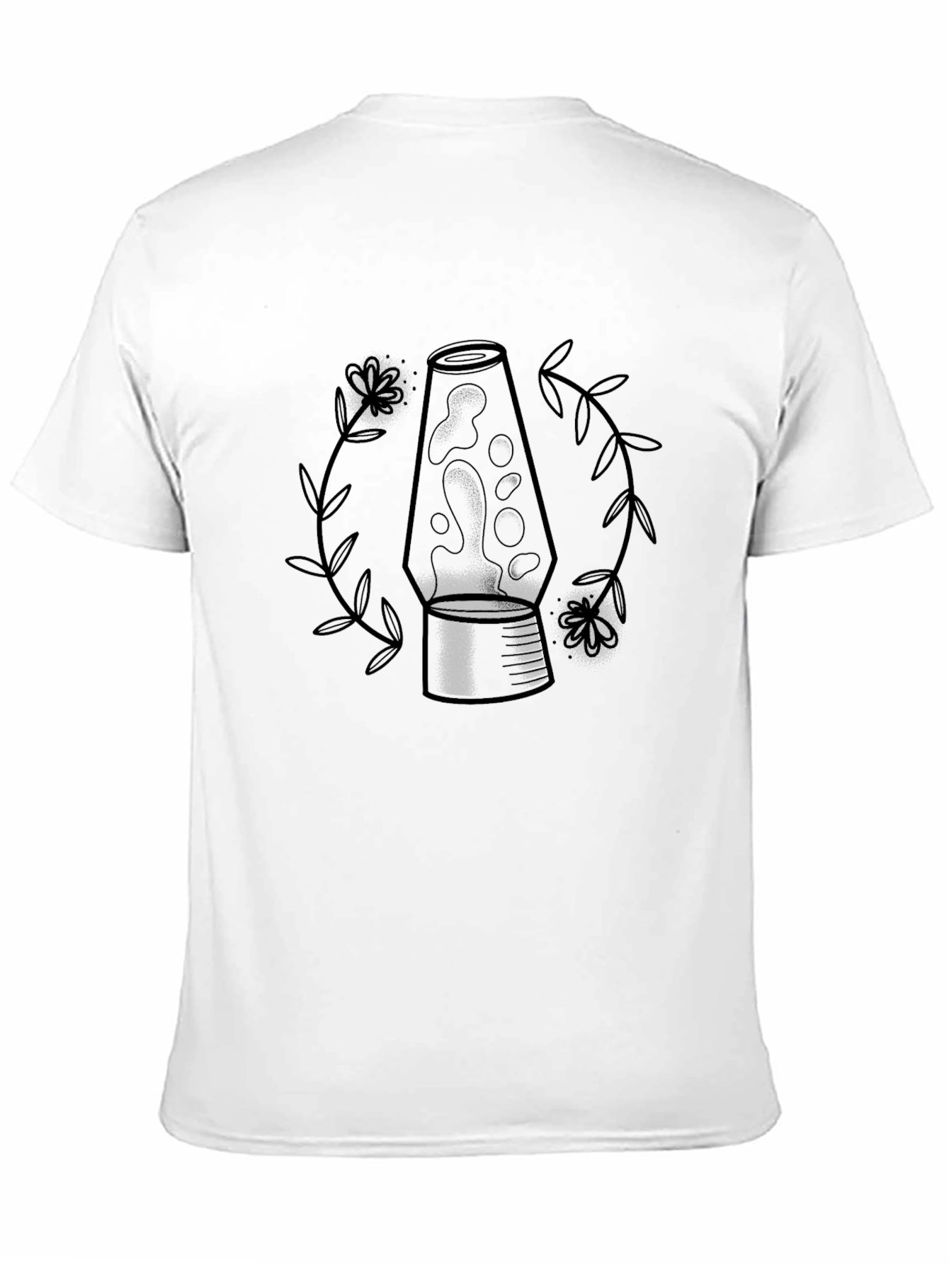 Lava Lamp Graphic Tee - Black Cotton Blend