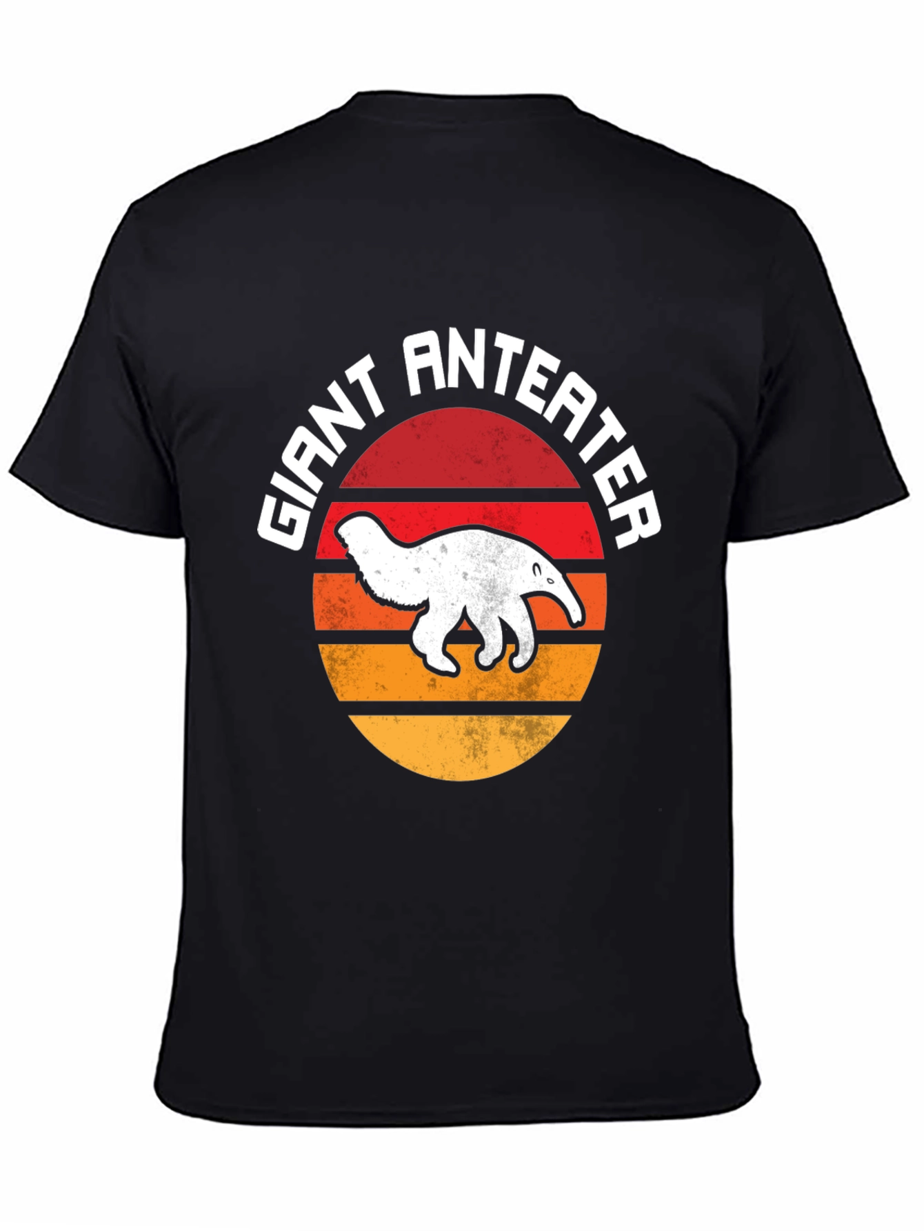 Giant Anteater Sunset Graphic Tee - Black
