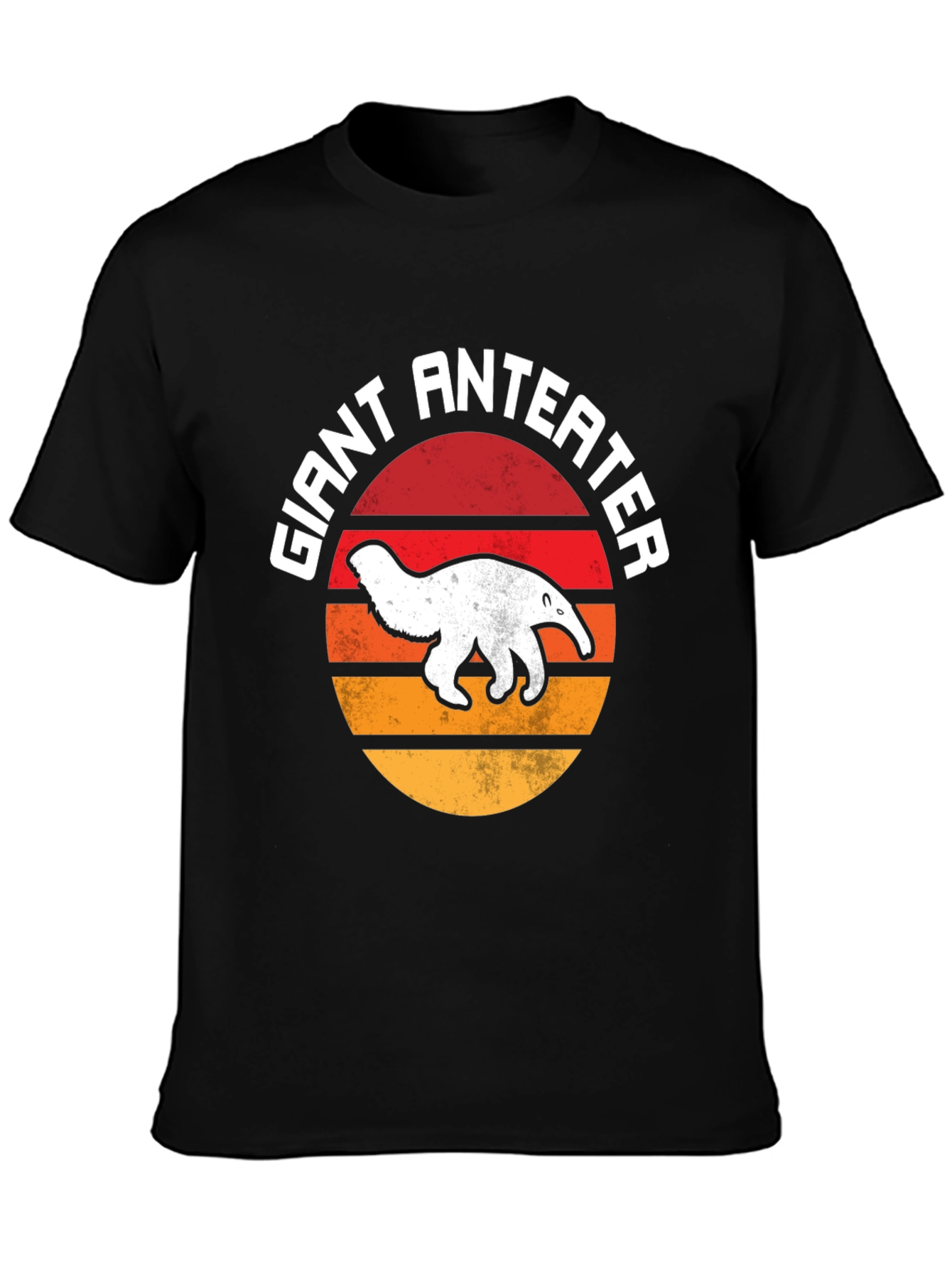 Giant Anteater Sunset Graphic Tee - Black