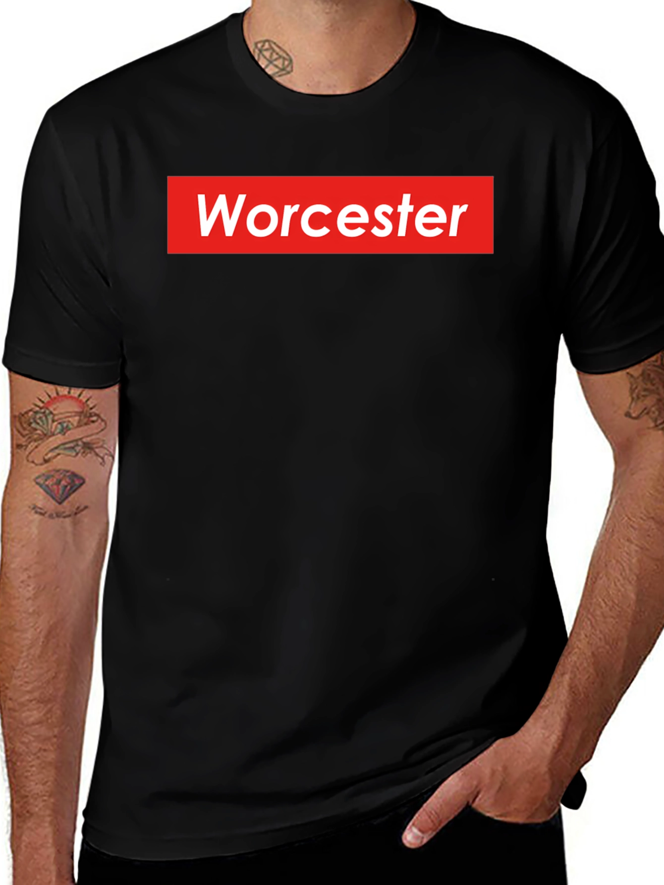 Worcester Red Box Logo T-Shirt