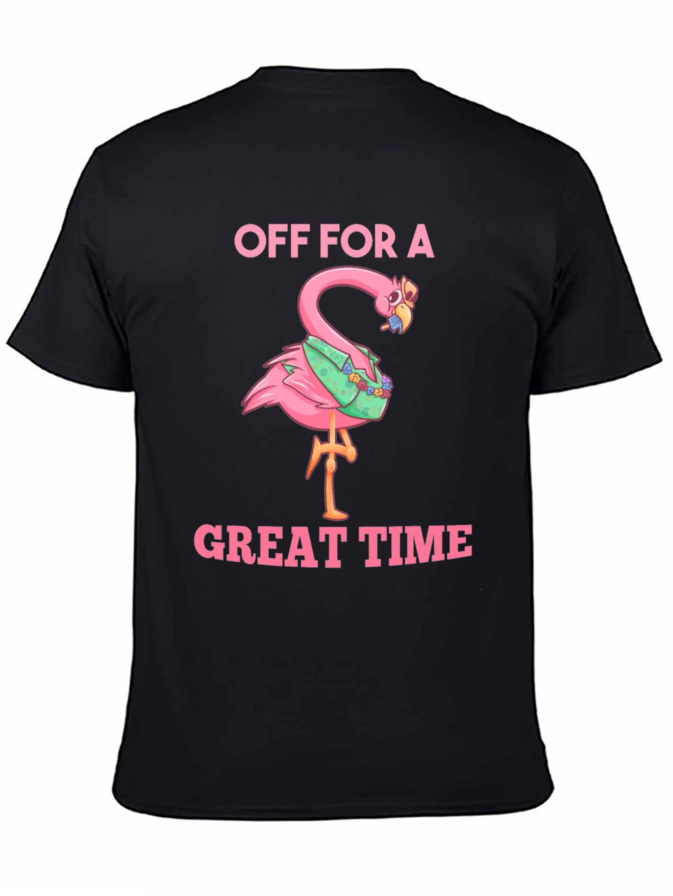 Off For a Great Time Flamingo T-Shirt