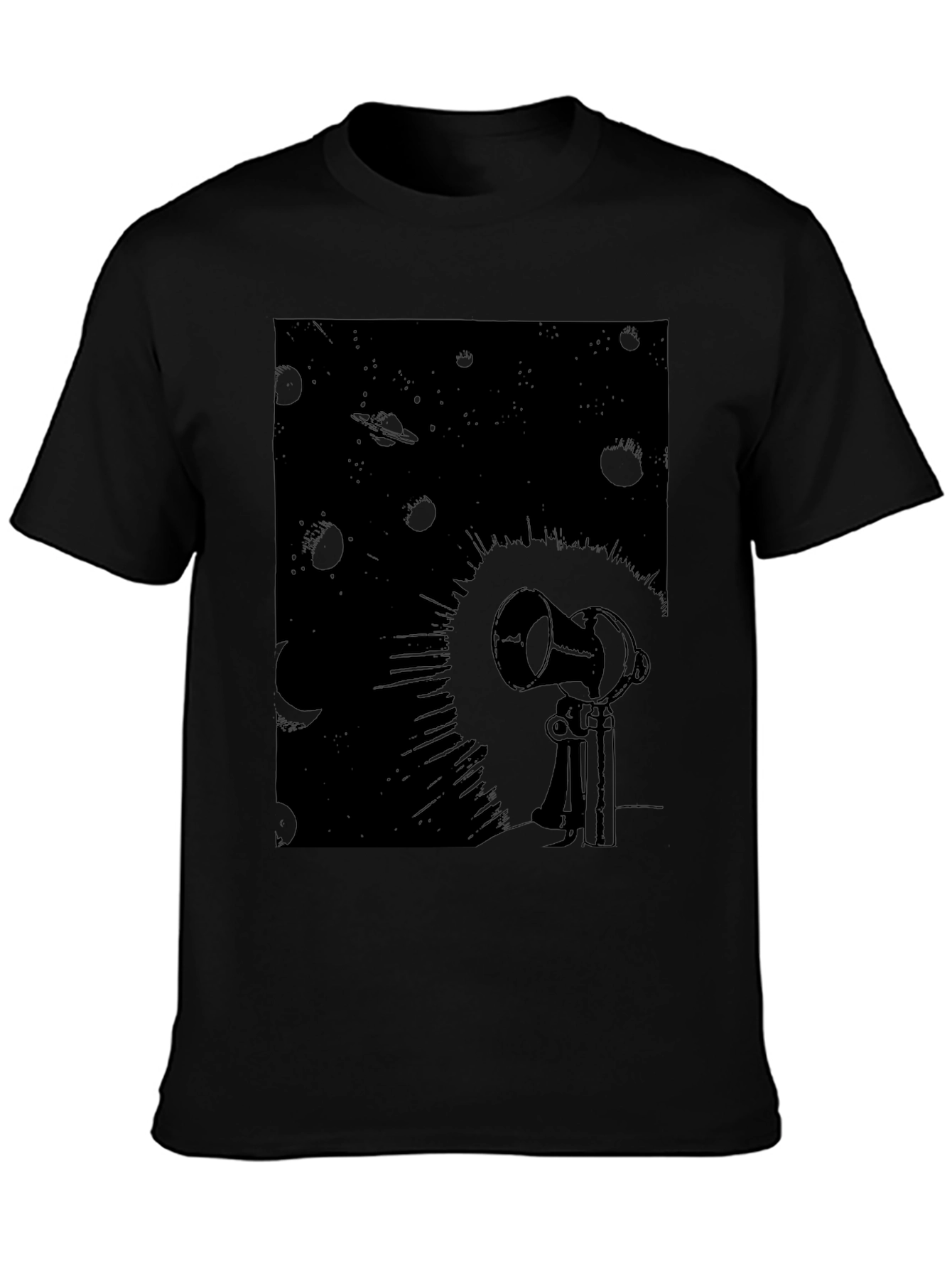 Telescope Graphic Tee - Black