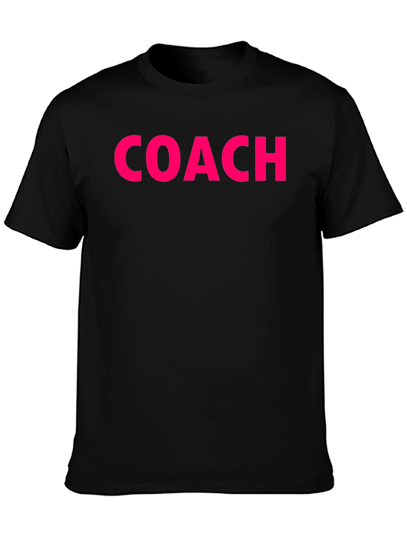 Coach Graphic Tee - Black Cotton Training Shirt