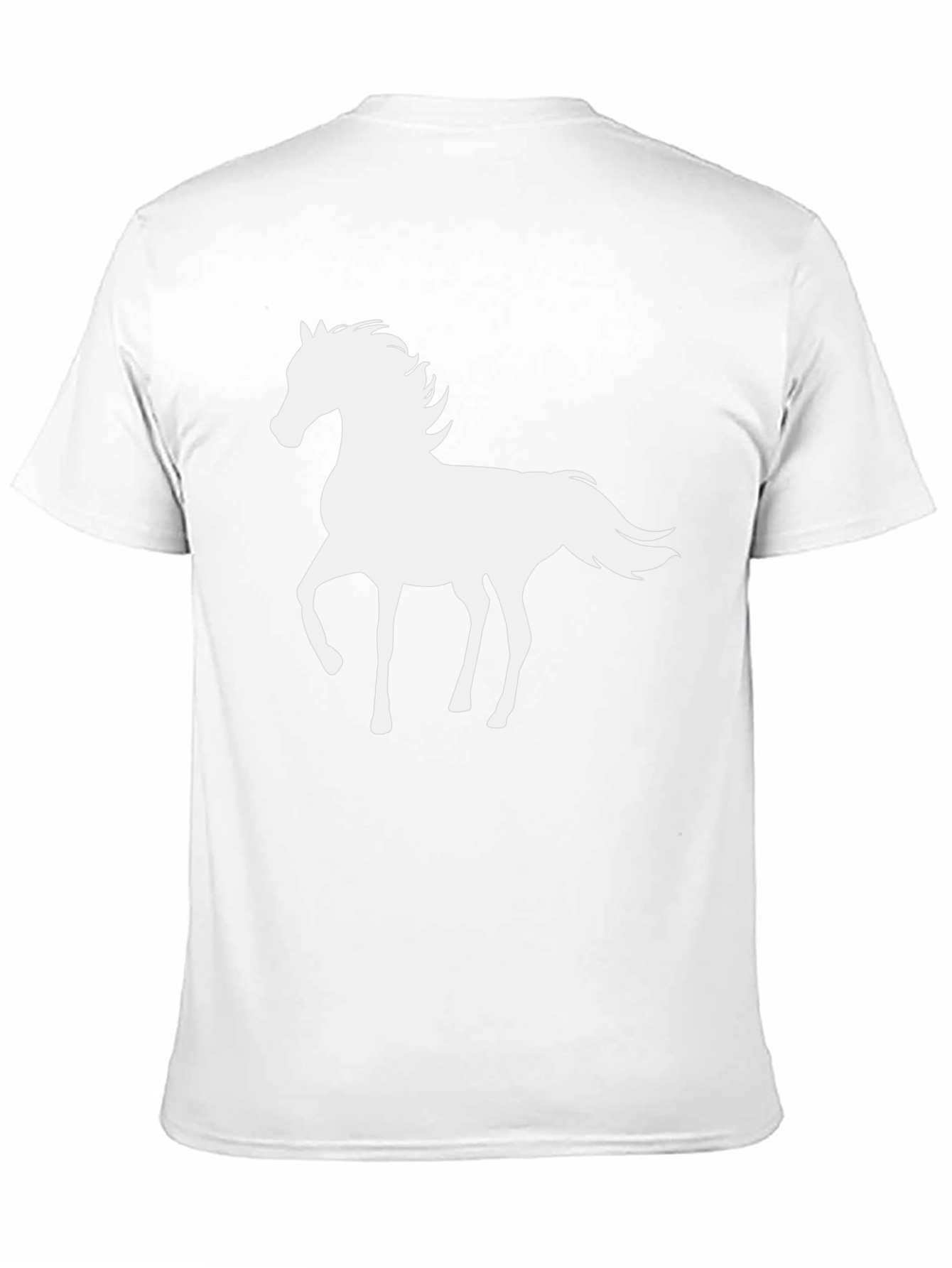 Horse Silhouette Black T-Shirt