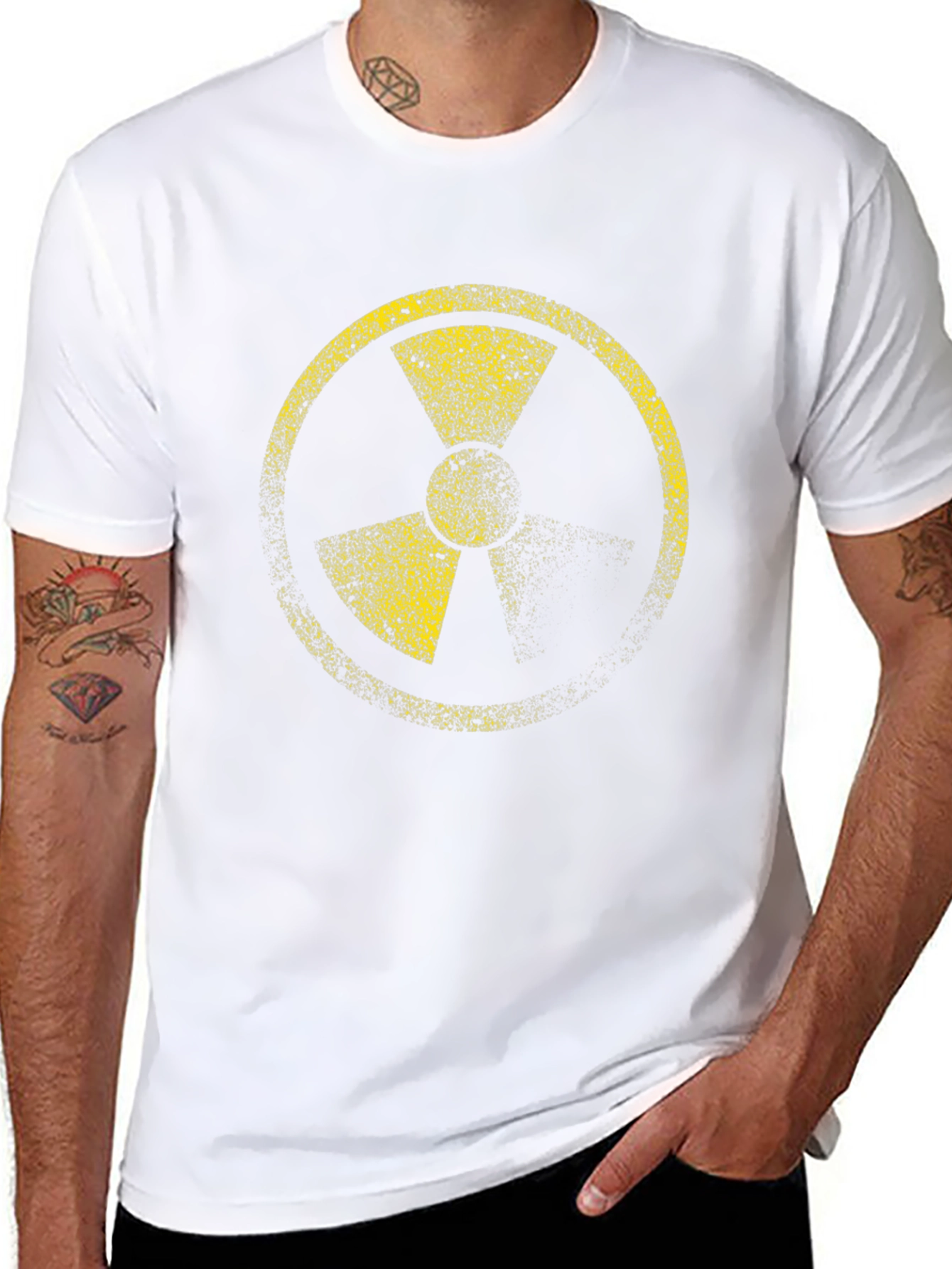 Radioactive Symbol Graphic Black T-Shirt