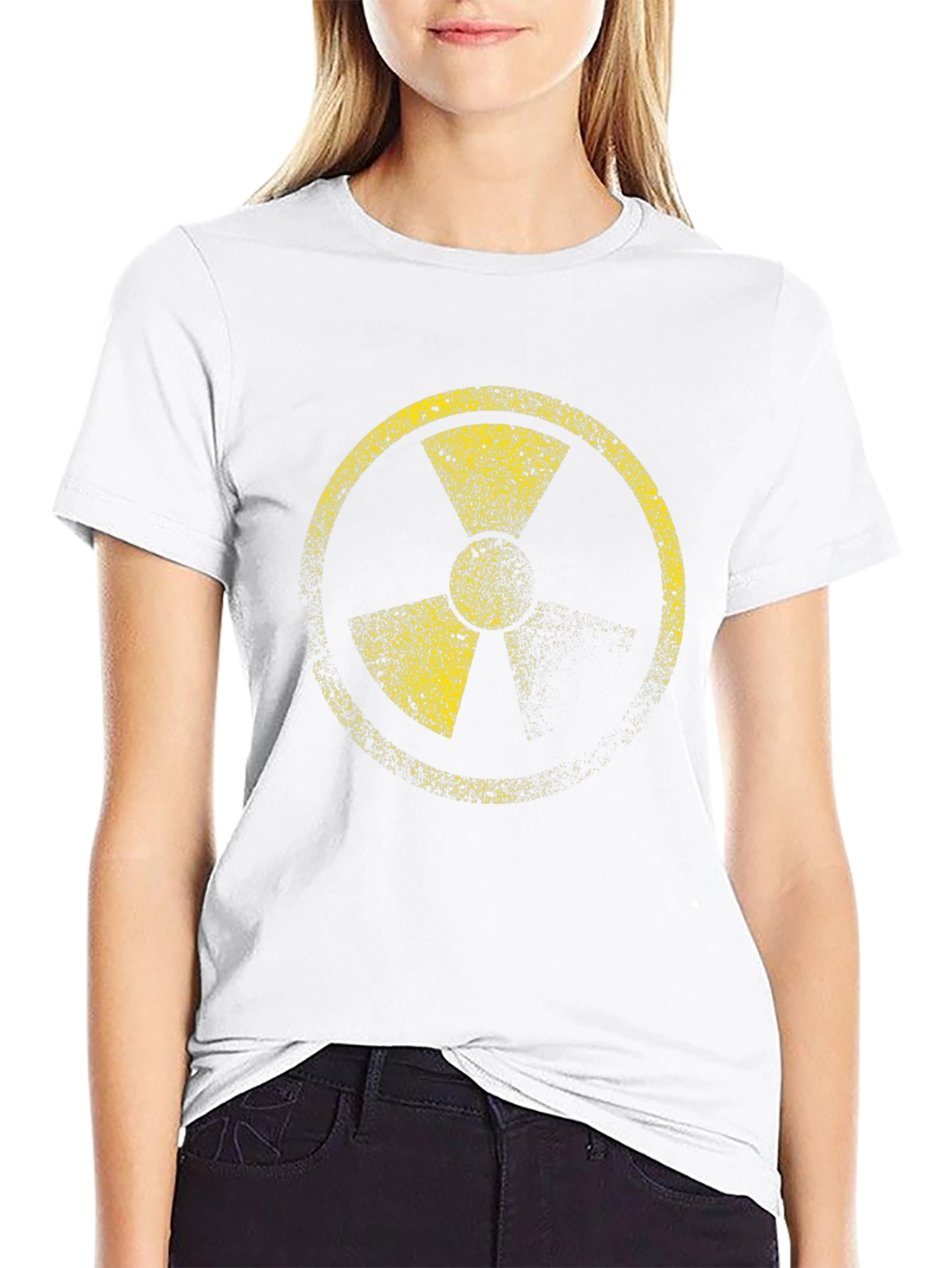 Radioactive Symbol Graphic Black T-Shirt