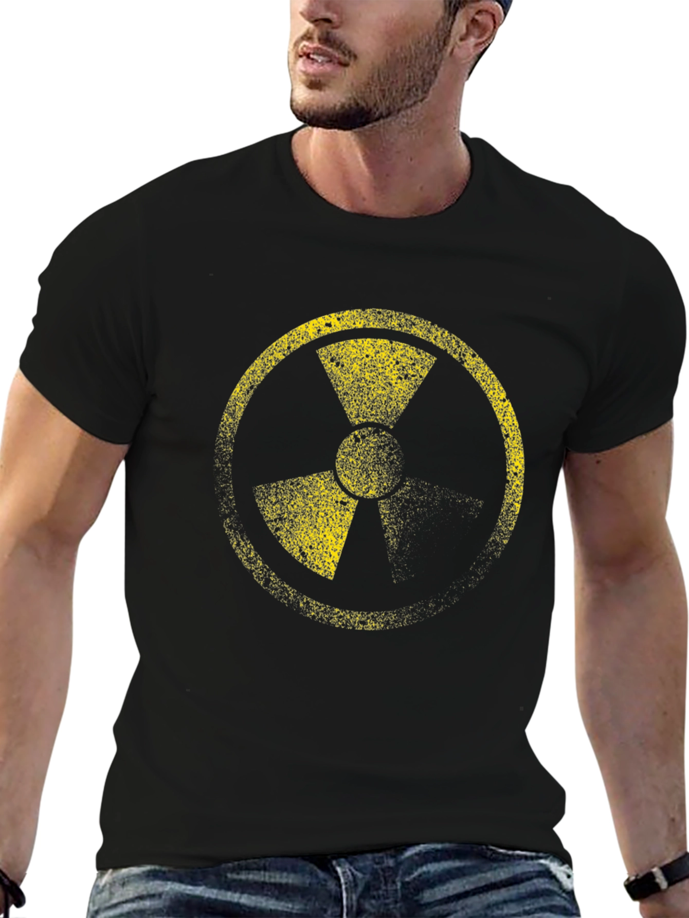 Radioactive Symbol Graphic Black T-Shirt