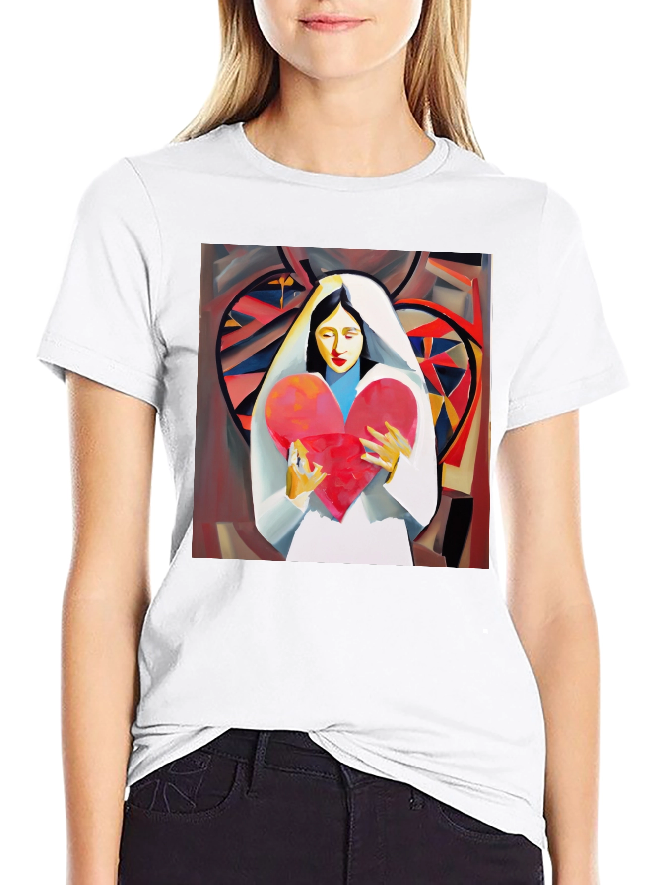 Heart Holder Graphic Tee - Stylish Unisex T-Shirt