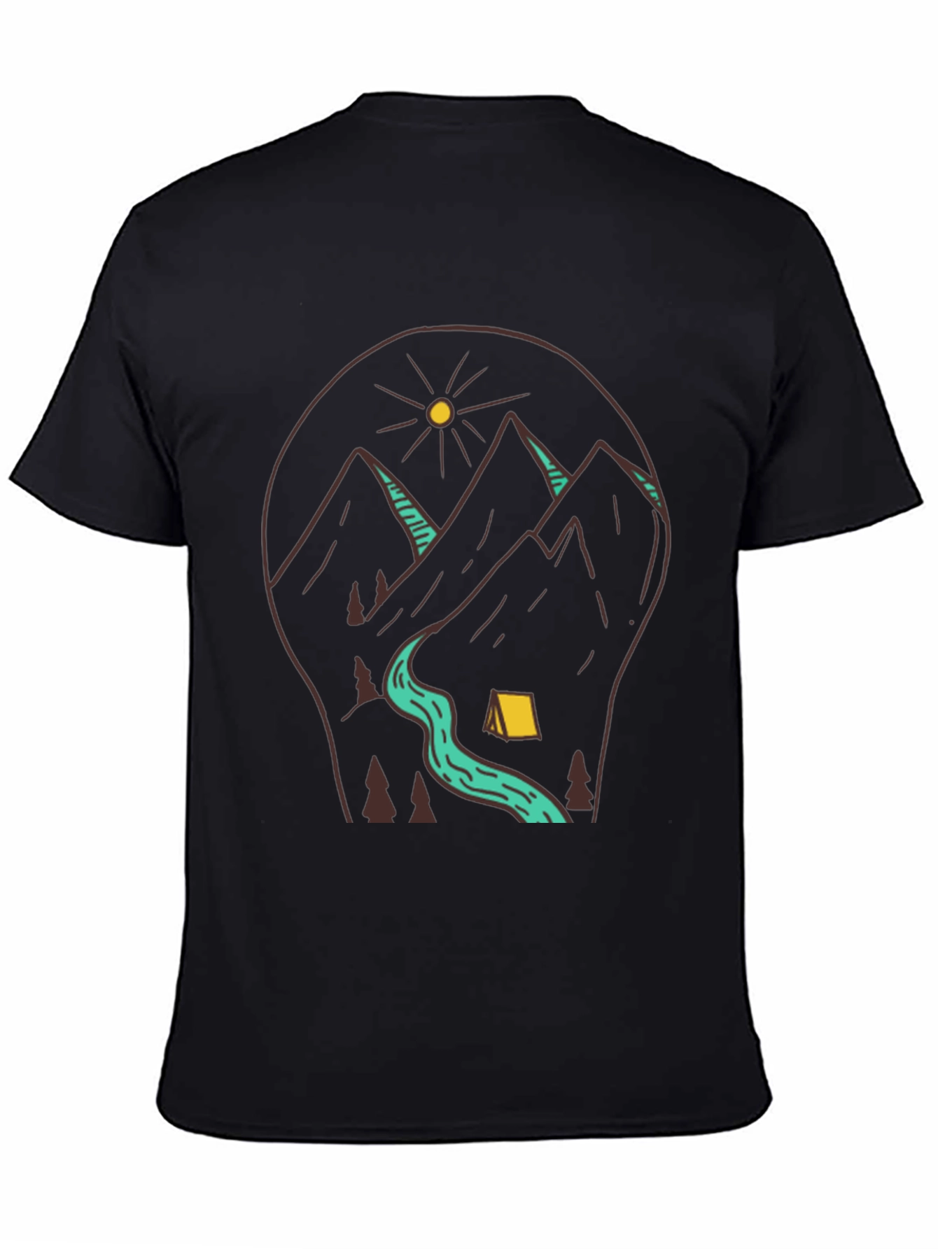 Outdoor Adventure Graphic Tee - Camping & Mountains