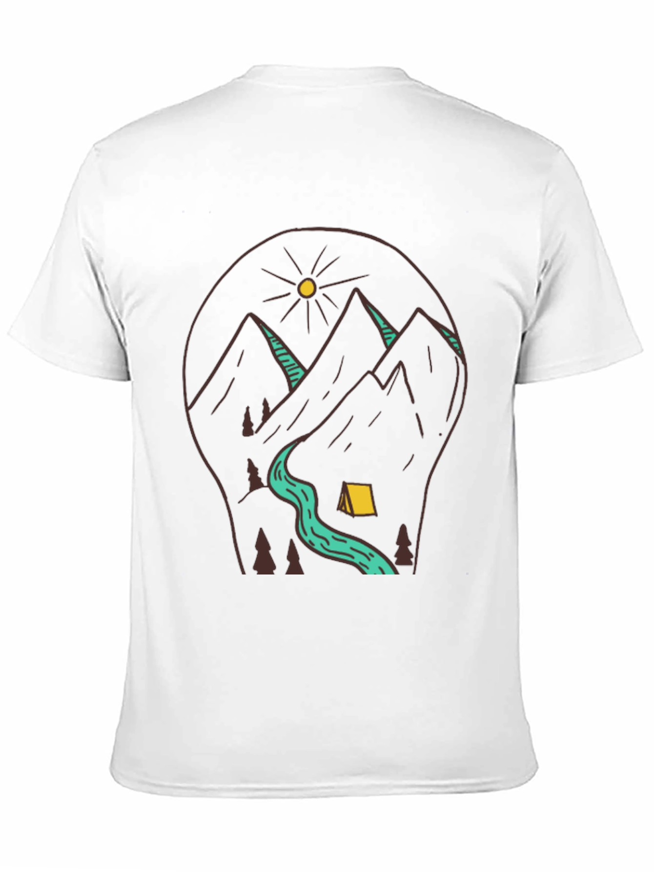 Outdoor Adventure Graphic Tee - Camping & Mountains
