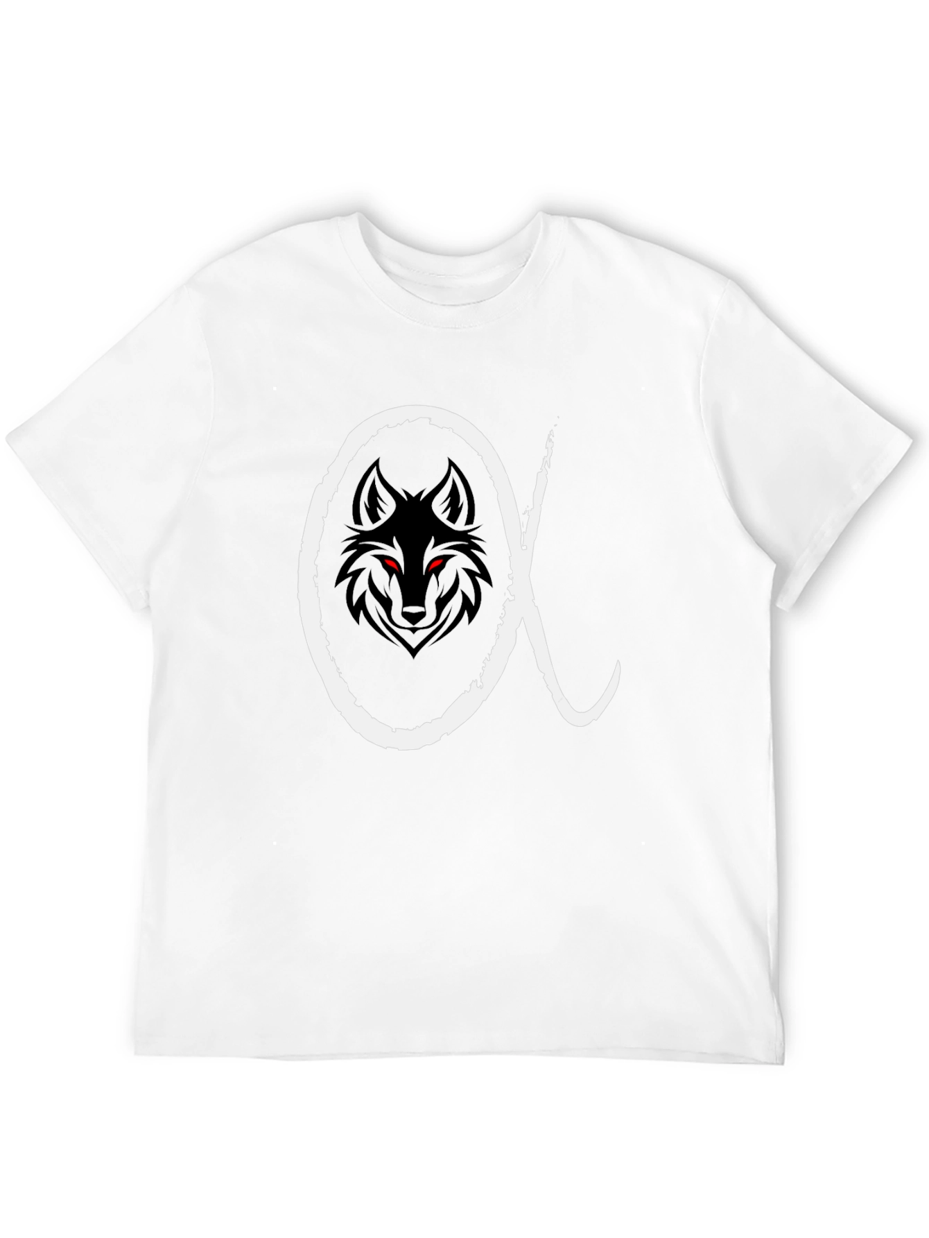 Alpha Wolf Graphic T-Shirt - Mens Black Tee