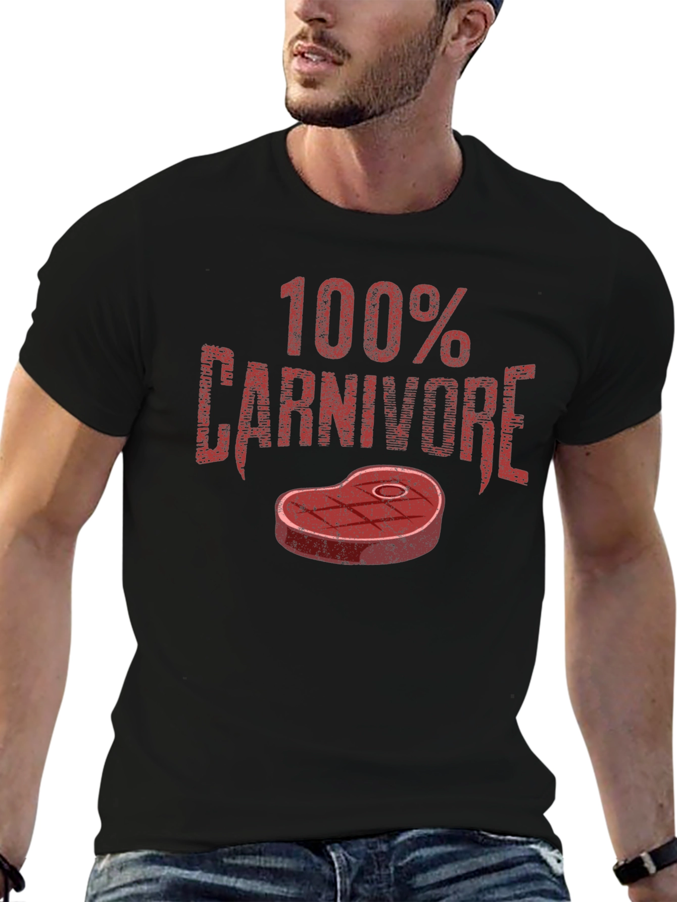 100% Carnivore Graphic Tee - Black