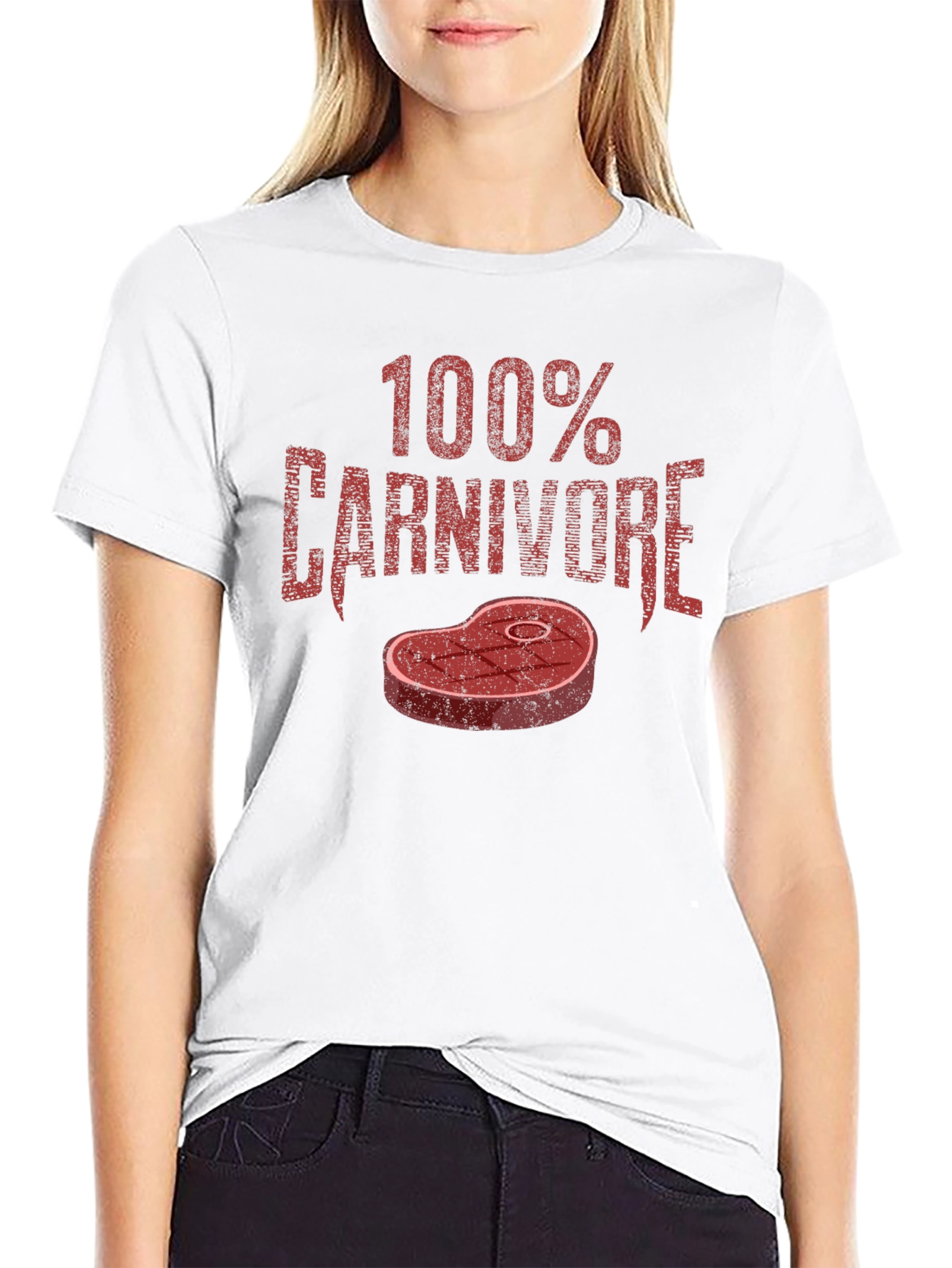 100% Carnivore Graphic Tee - Black