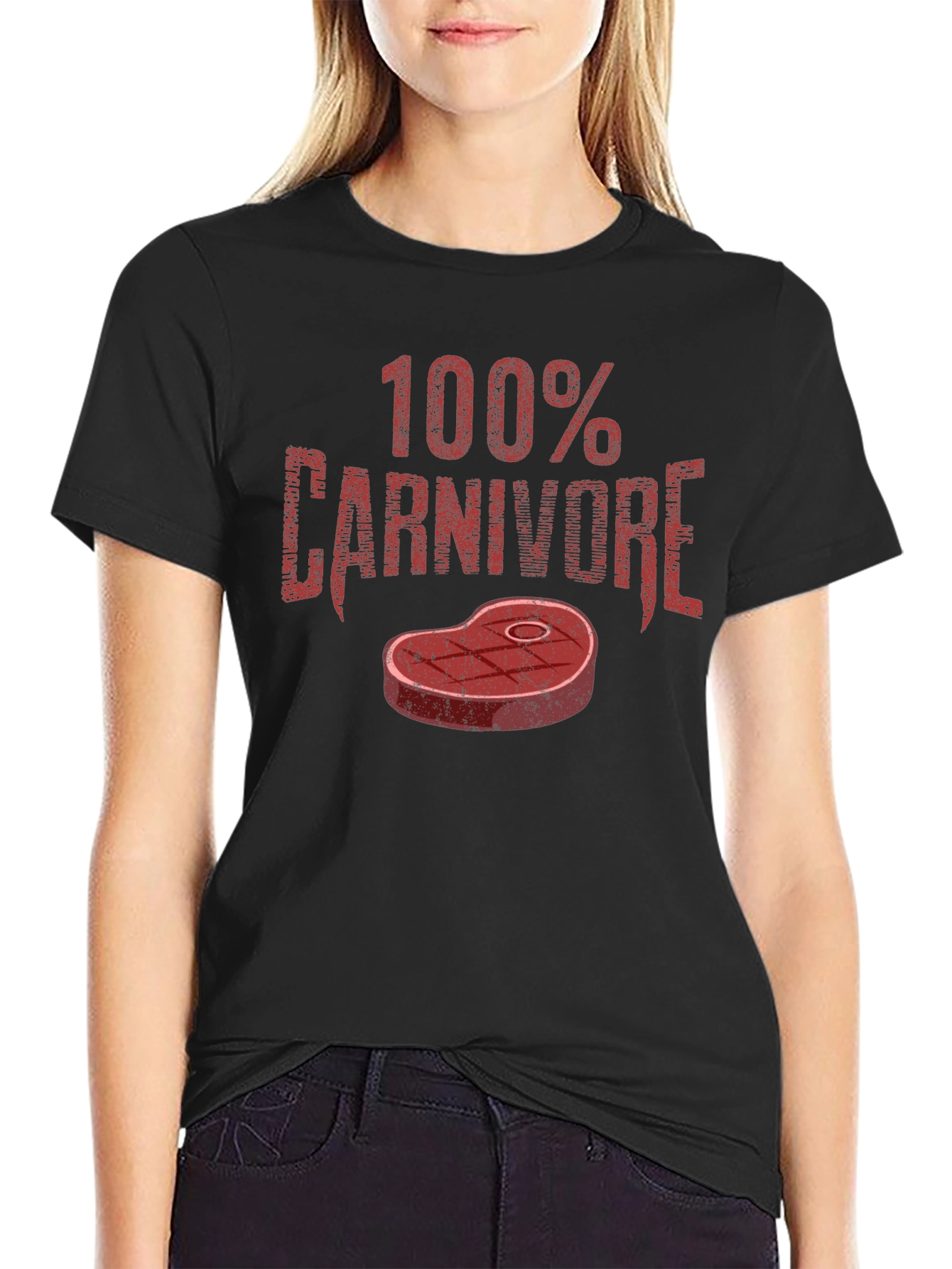 100% Carnivore Graphic Tee - Black