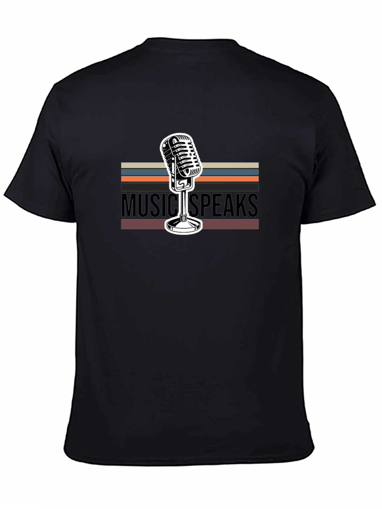 Music Speaks Graphic Tee - Retro Style