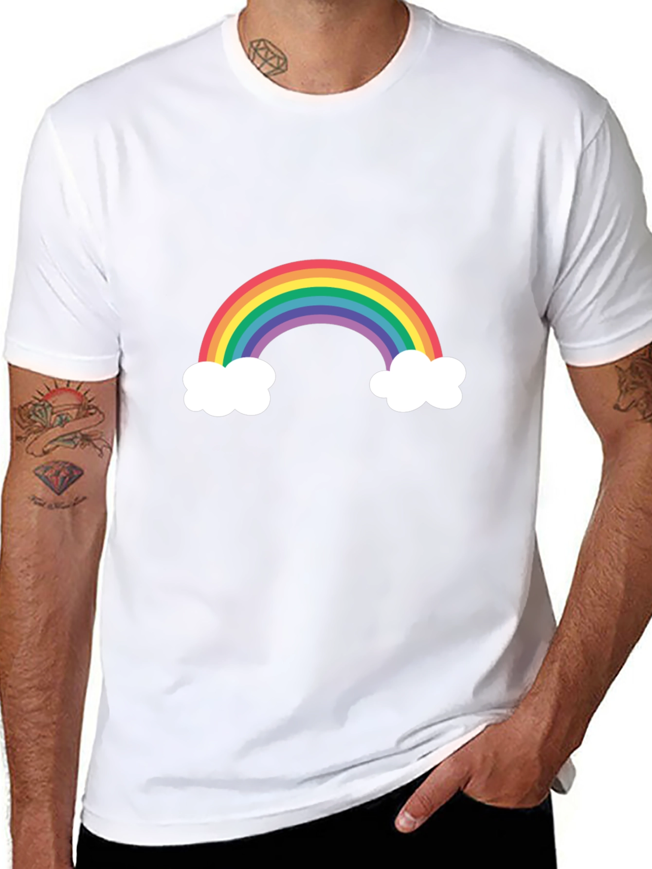 Rainbow Graphic Tee - Fun & Stylish Unisex T-Shirt