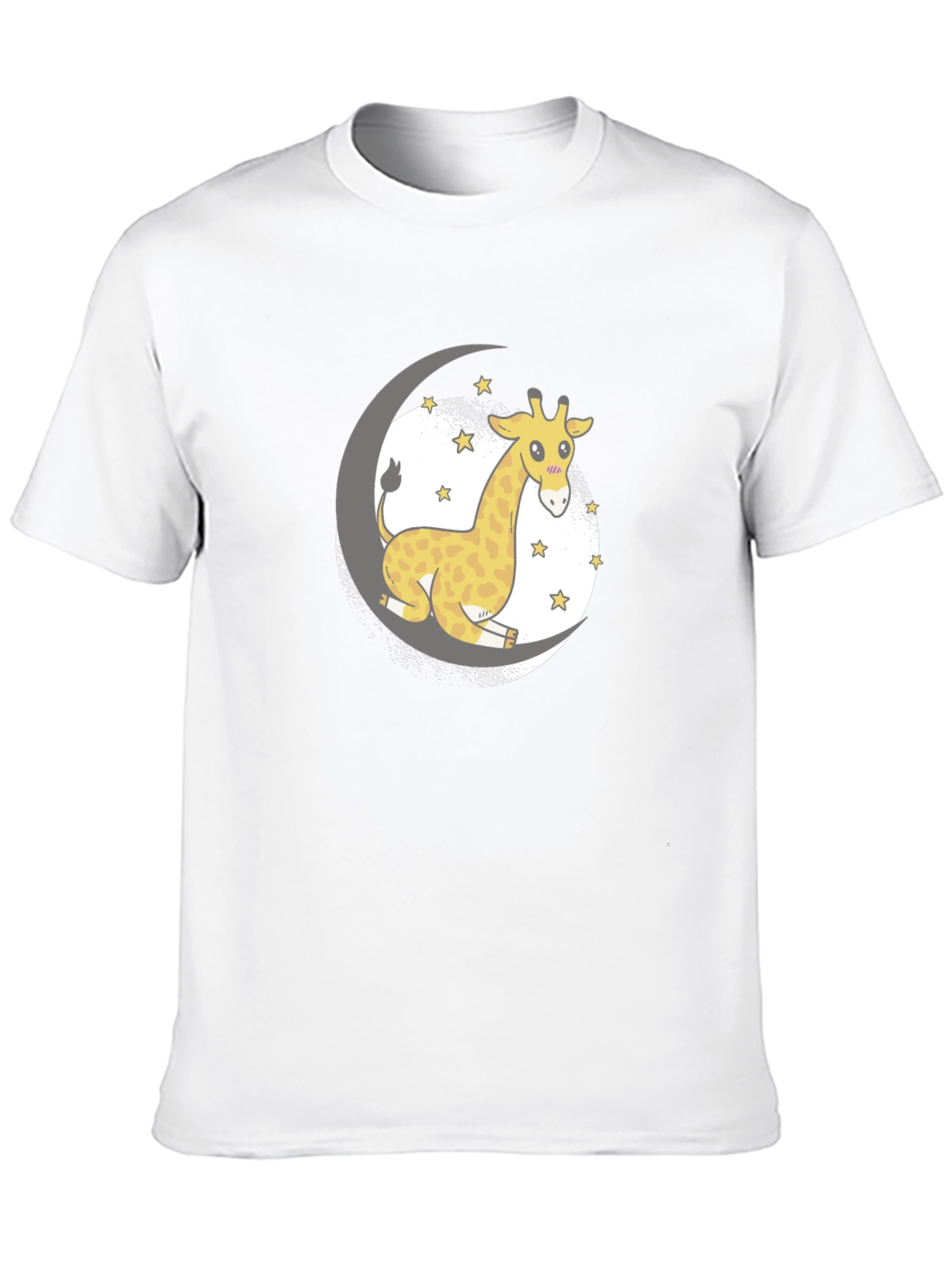 Cute Giraffe on Moon T-Shirt