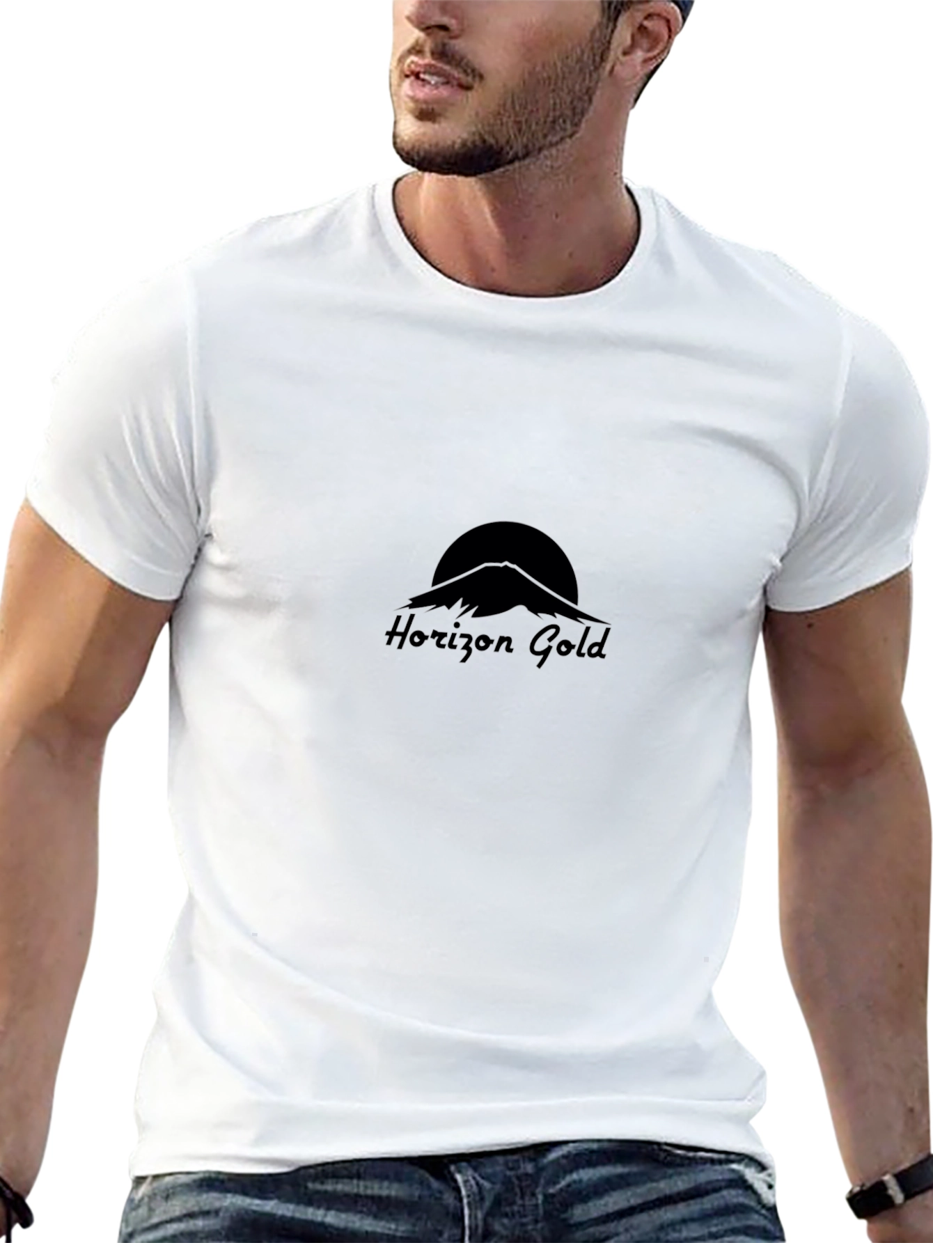 Horizon Gold Black Graphic T-Shirt