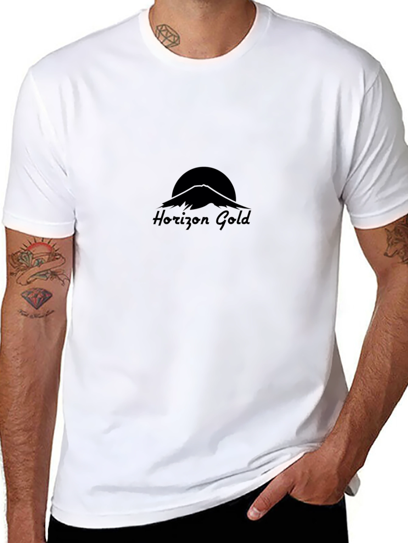 Horizon Gold Black Graphic T-Shirt