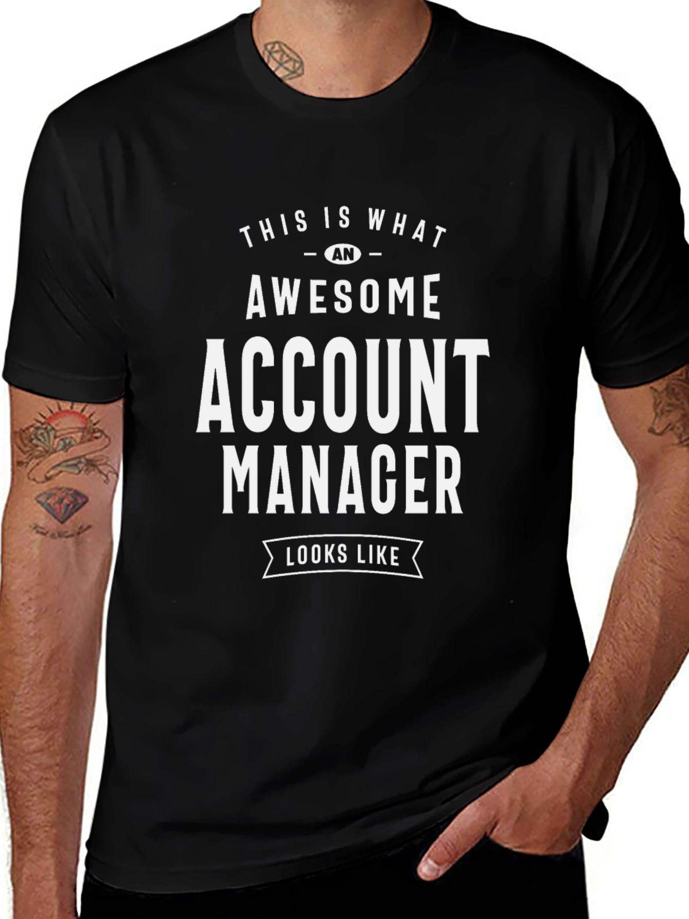 Awesome Account Manager Graphic Tee - Black Cotton T-Shirt
