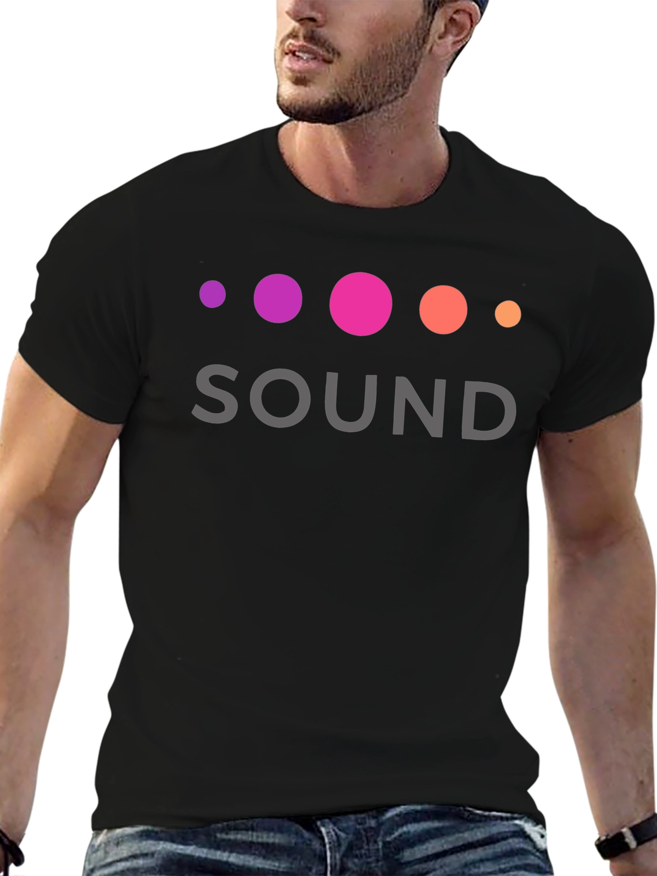 Sound Gradient T-Shirt - Modern Design Soft Cotton