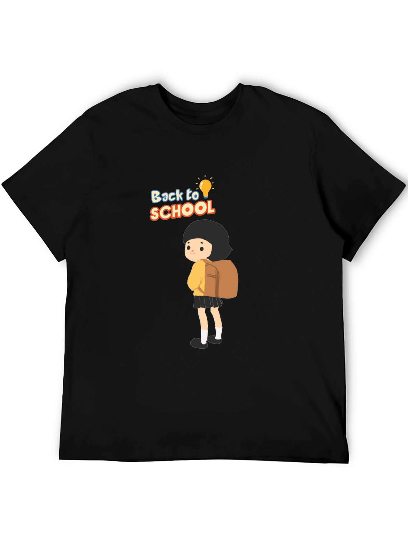 Back to School Black Graphic T-Shirt