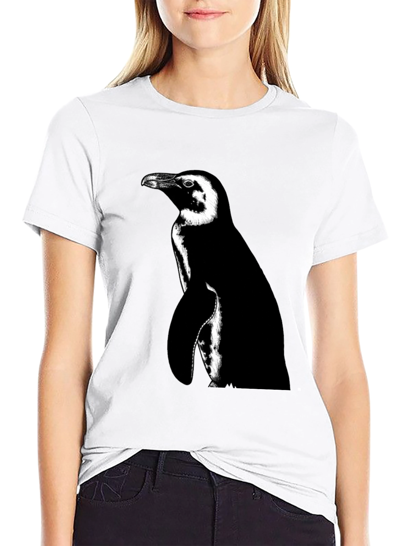 Penguin Graphic Black T-Shirt - Stylish Casual Wear