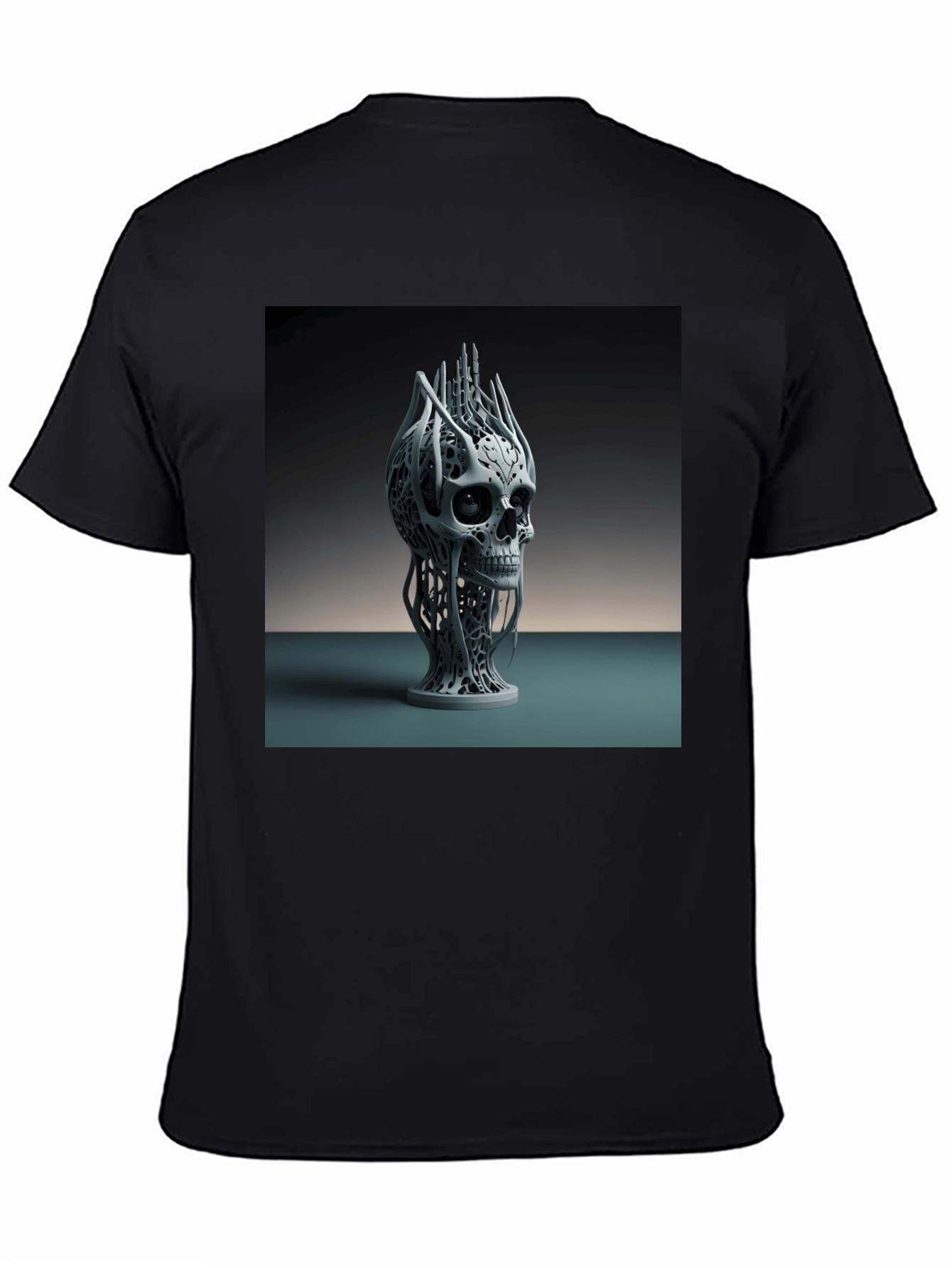 Abstract Skull Graphic Tee - Modern Art Design