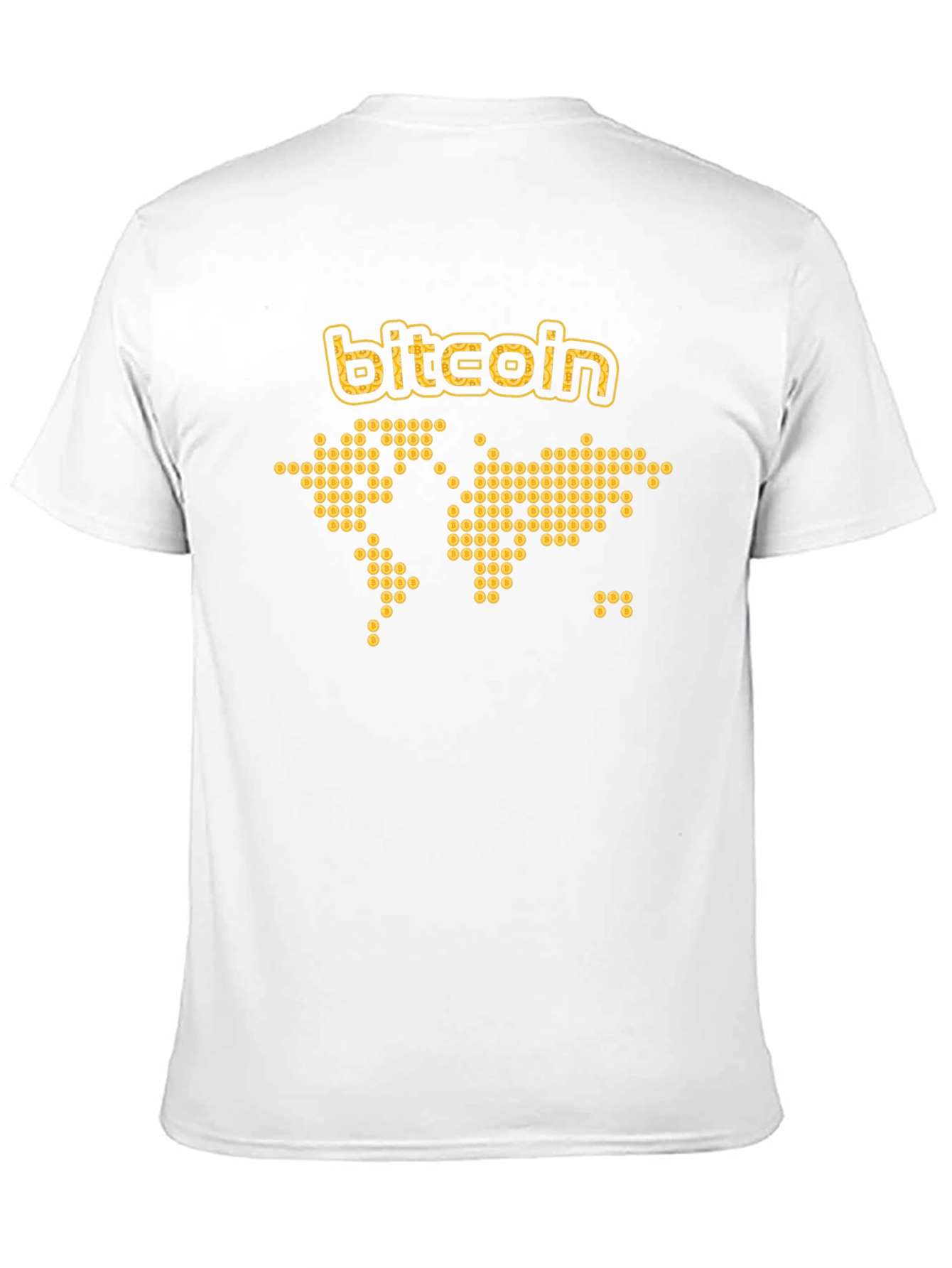 Bitcoin World Map T-Shirt - Crypto Currency Tee