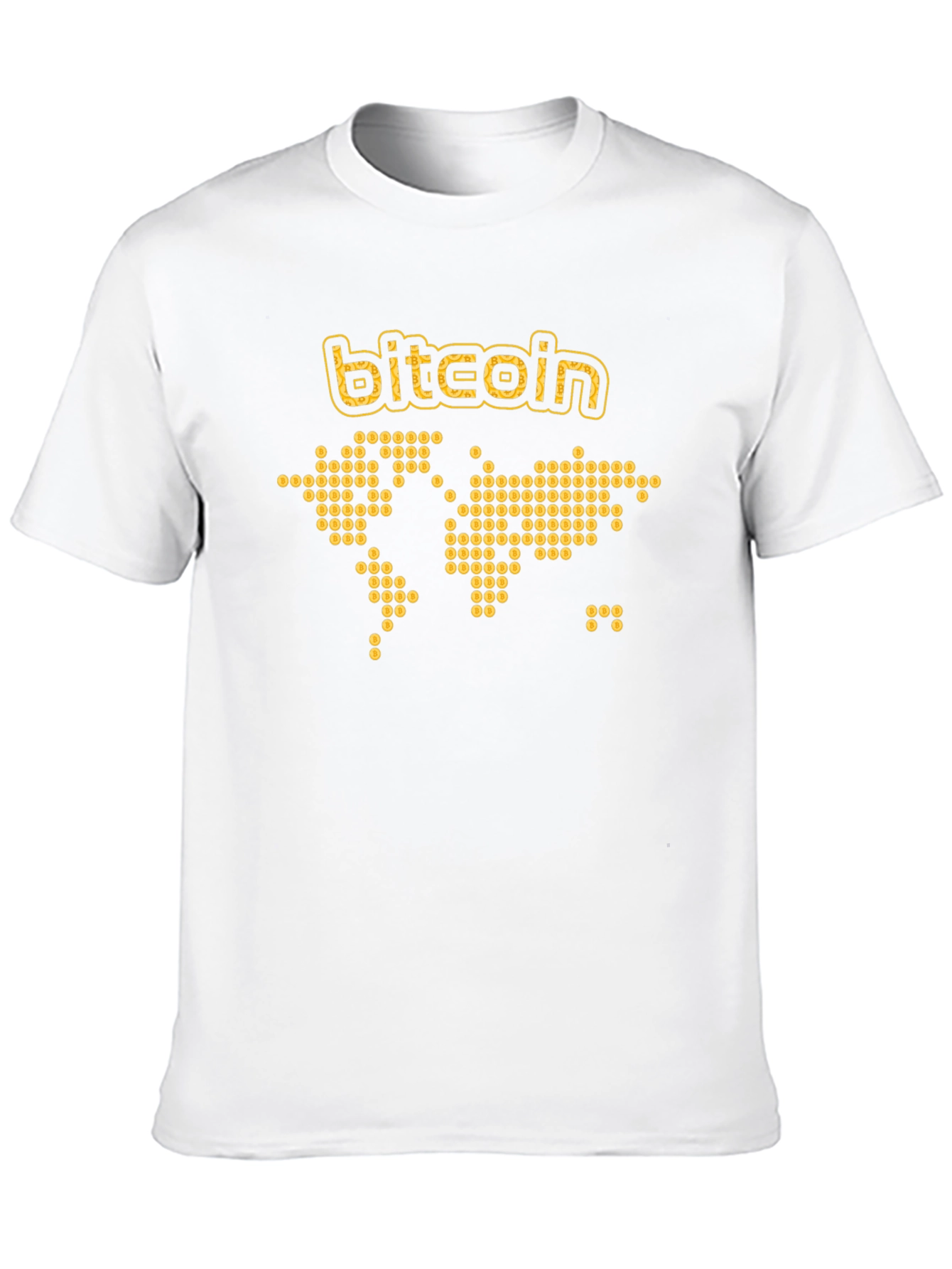Bitcoin World Map T-Shirt - Crypto Currency Tee