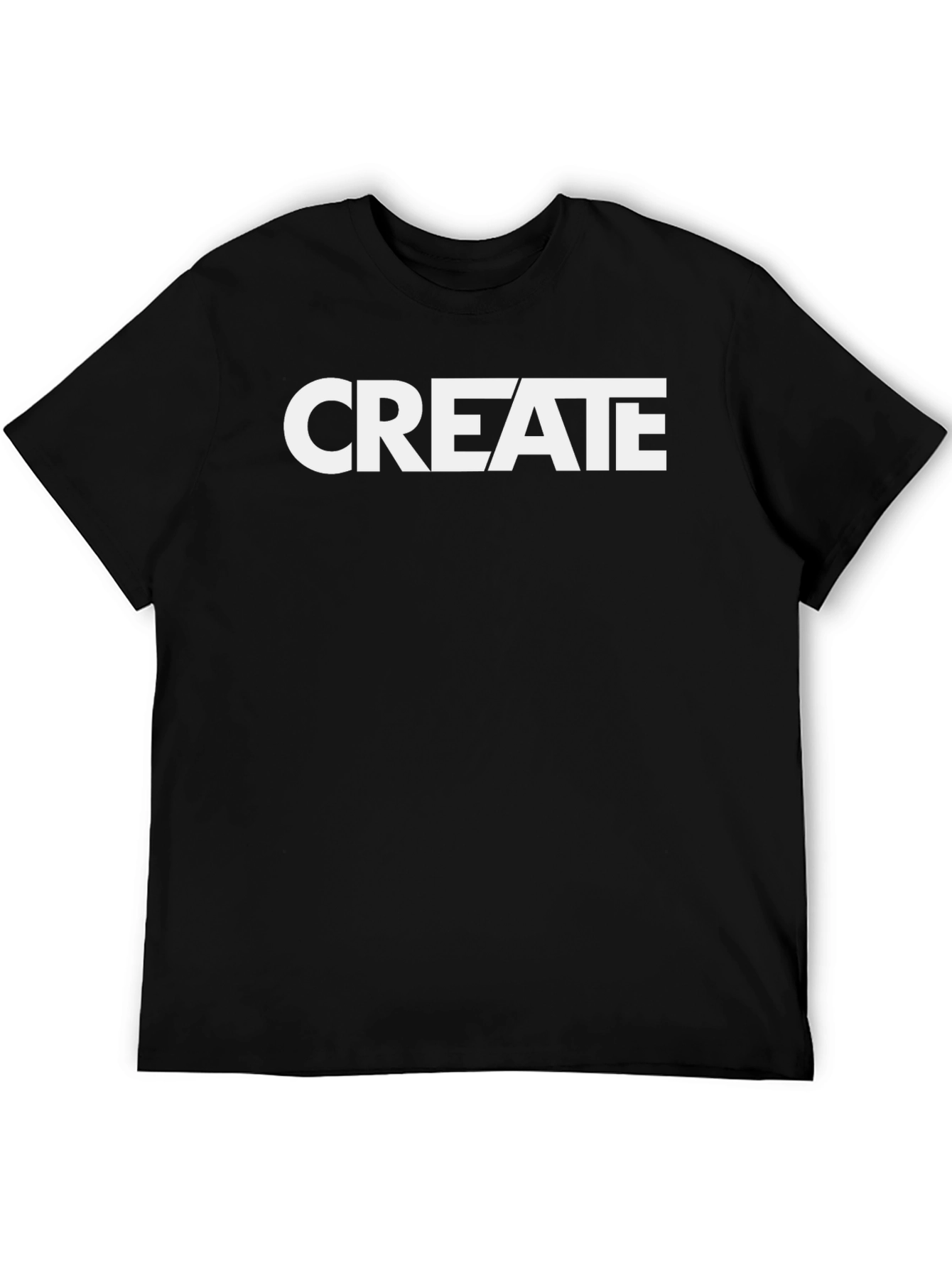 CREATE Graphic Tee - Black Cotton T-Shirt