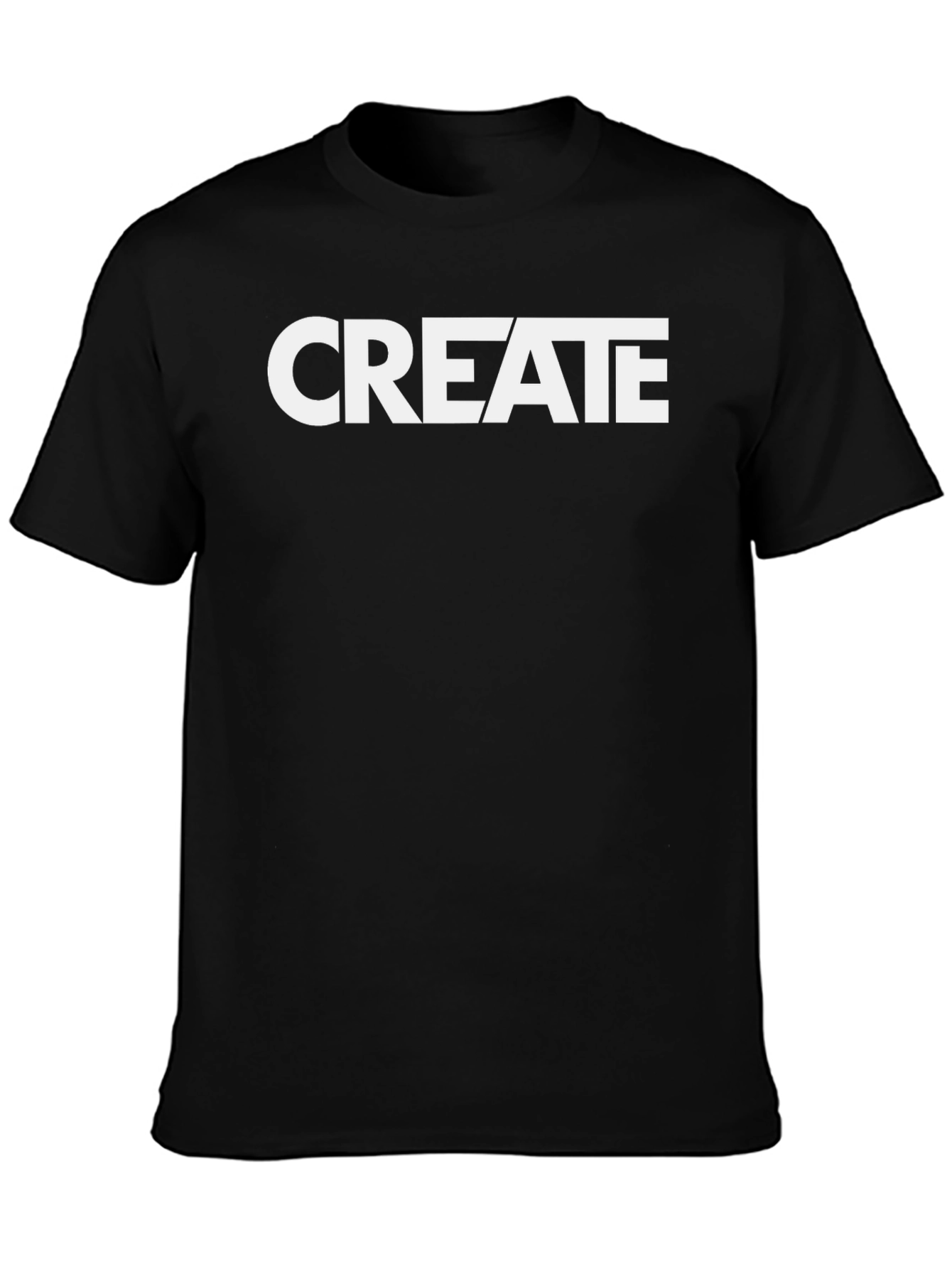 CREATE Graphic Tee - Black Cotton T-Shirt