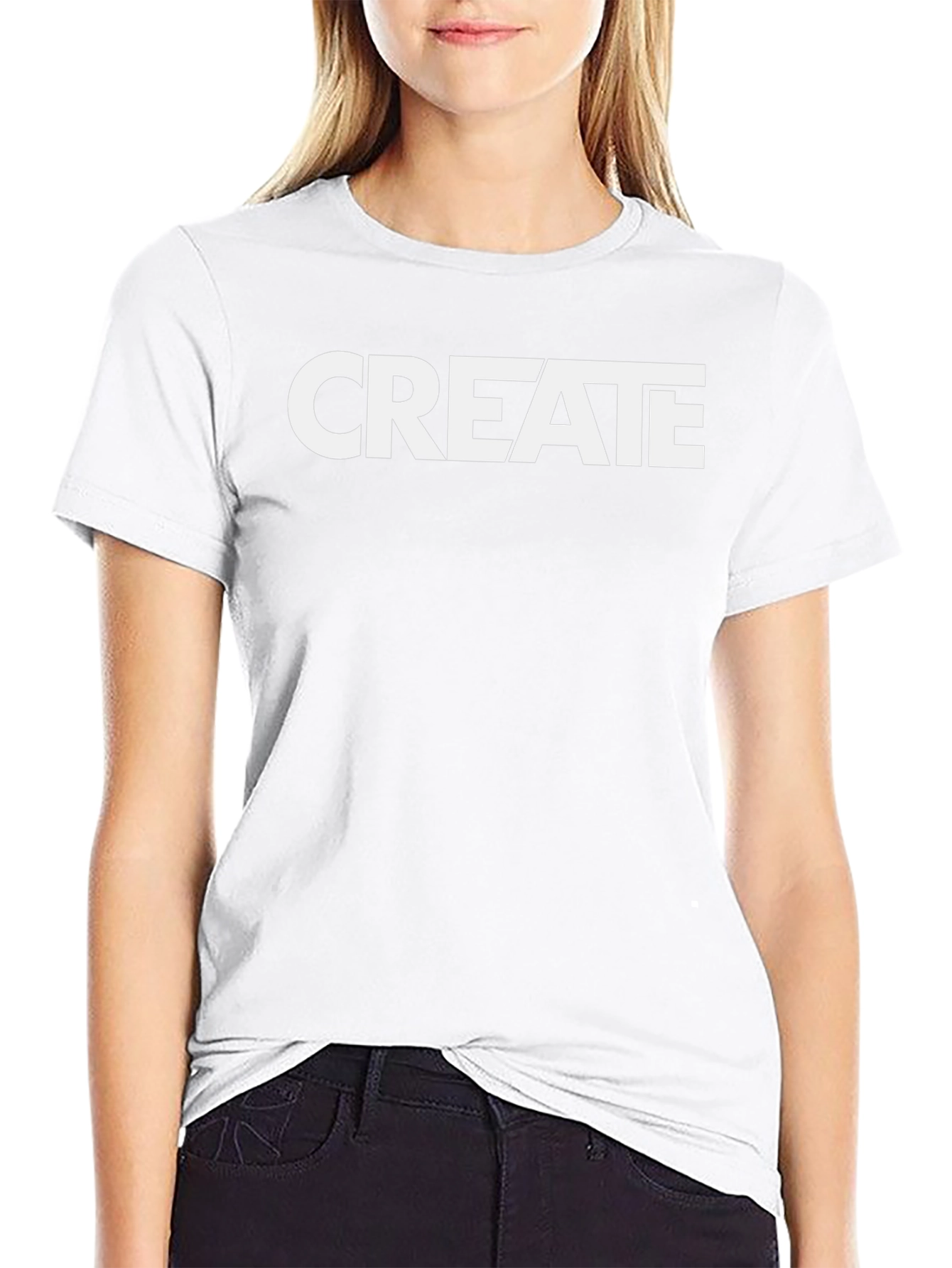 CREATE Graphic Tee - Black Cotton T-Shirt