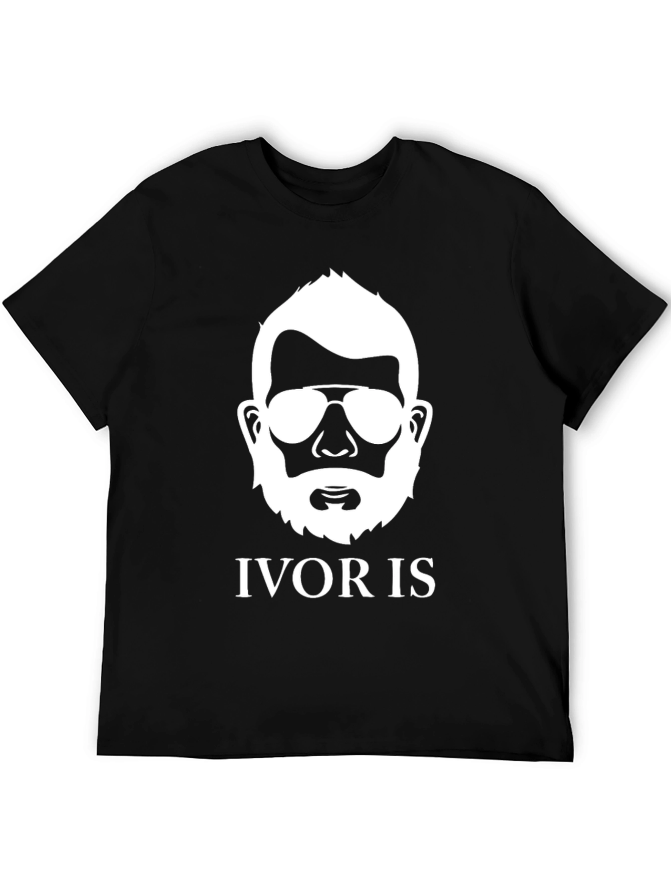 Ivor Is Beard Silhouette Graphic Tee