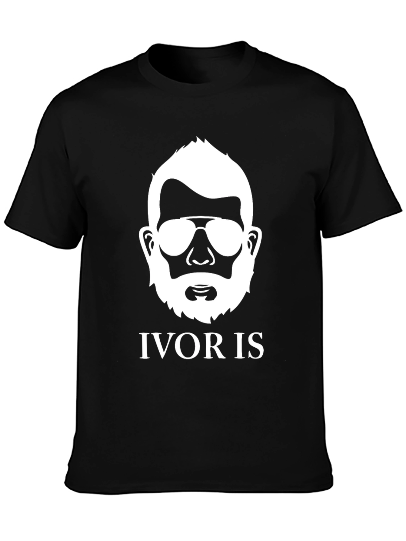 Ivor Is Beard Silhouette Graphic Tee