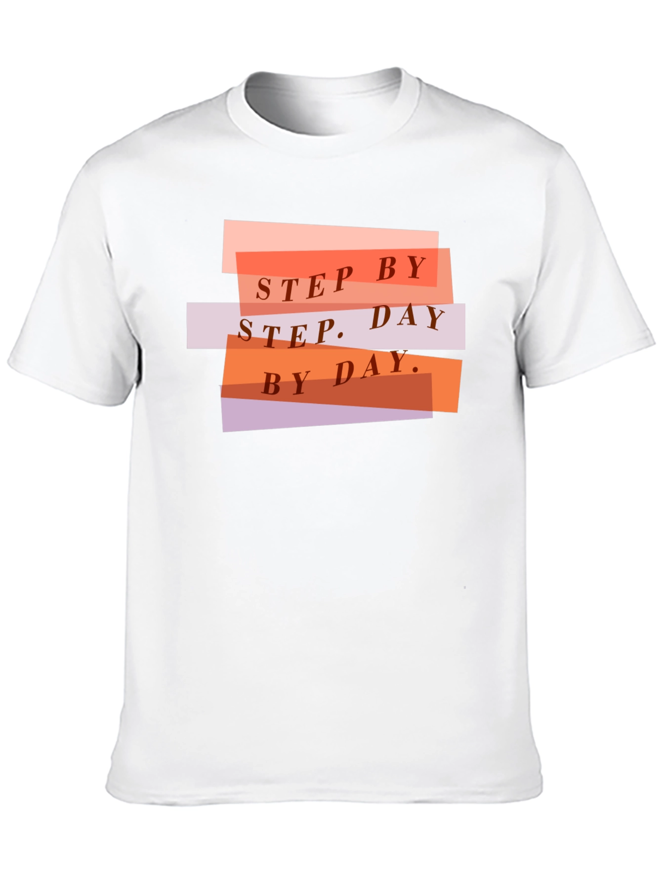 Step by Step Graphic T-Shirt - Black Casual Tee